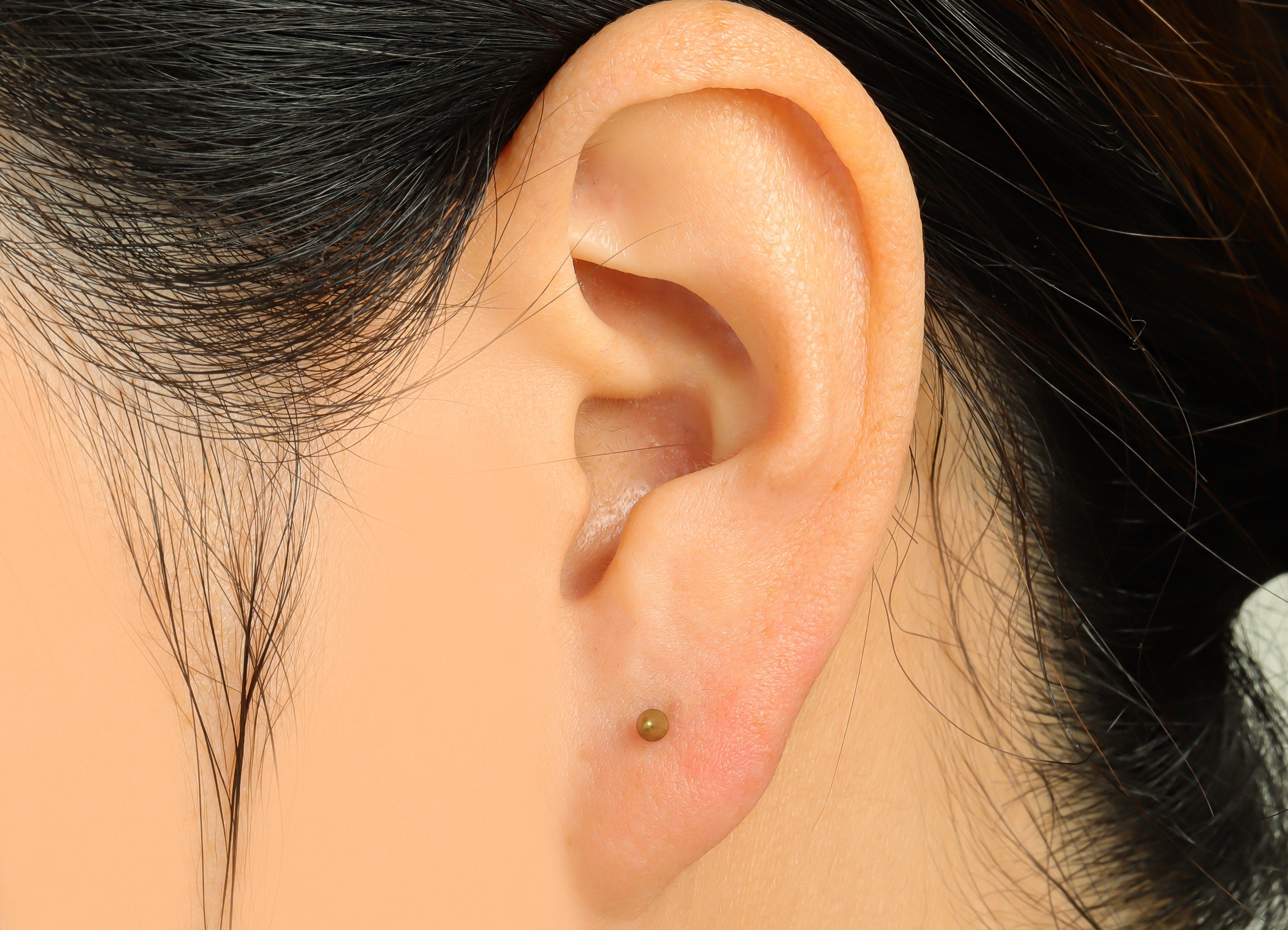 Brass Tiny Cone Earring Post - Raw Brass Earring Post - Brass Geometry Earring Post - Brass Mini Earring Post - 2.6x2.22x2.22mm - PP9450 - DOMEDBAZAAR