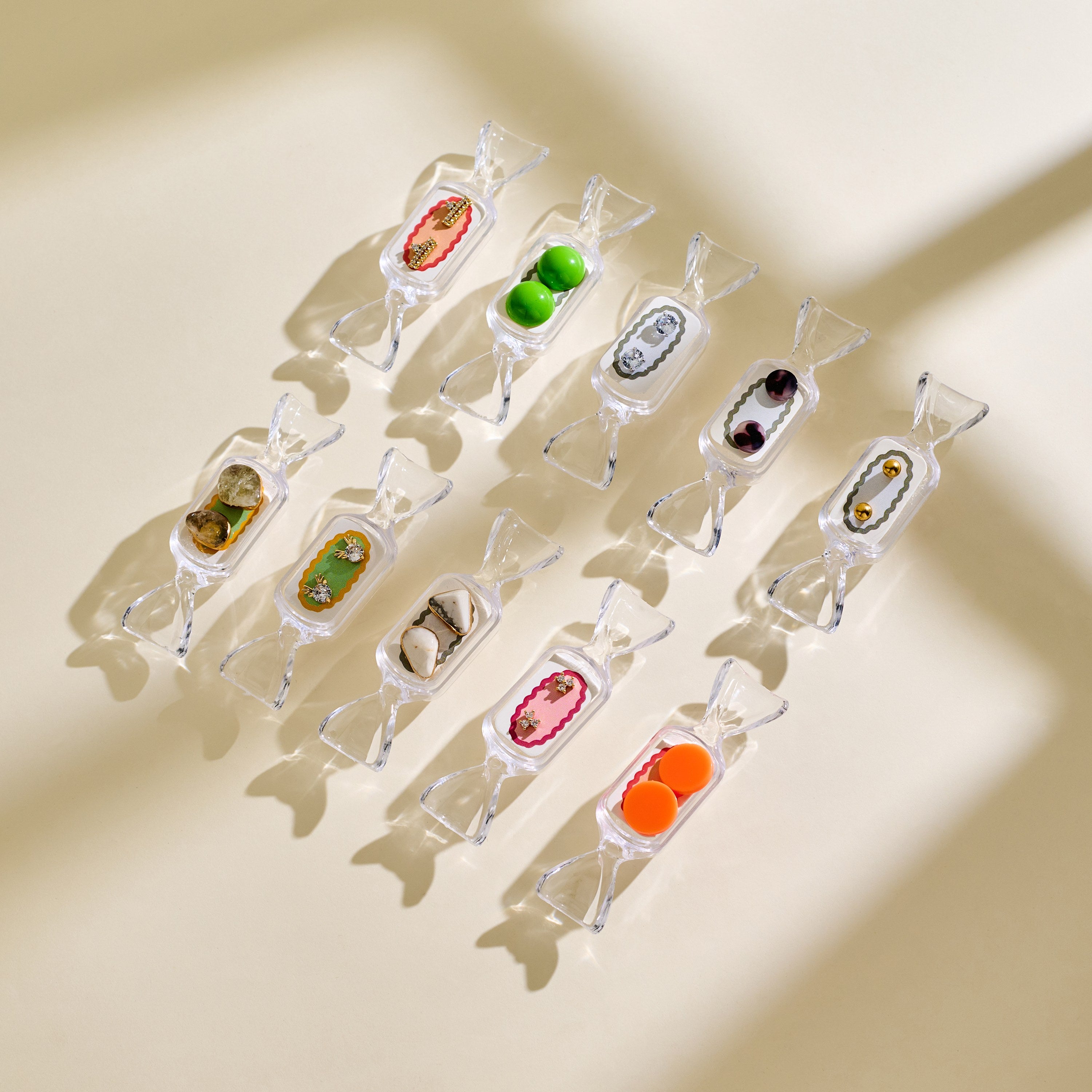 Candy Flavored Mystery Earrings: Surprise in a Candy Box! 10pairs in 1 bag