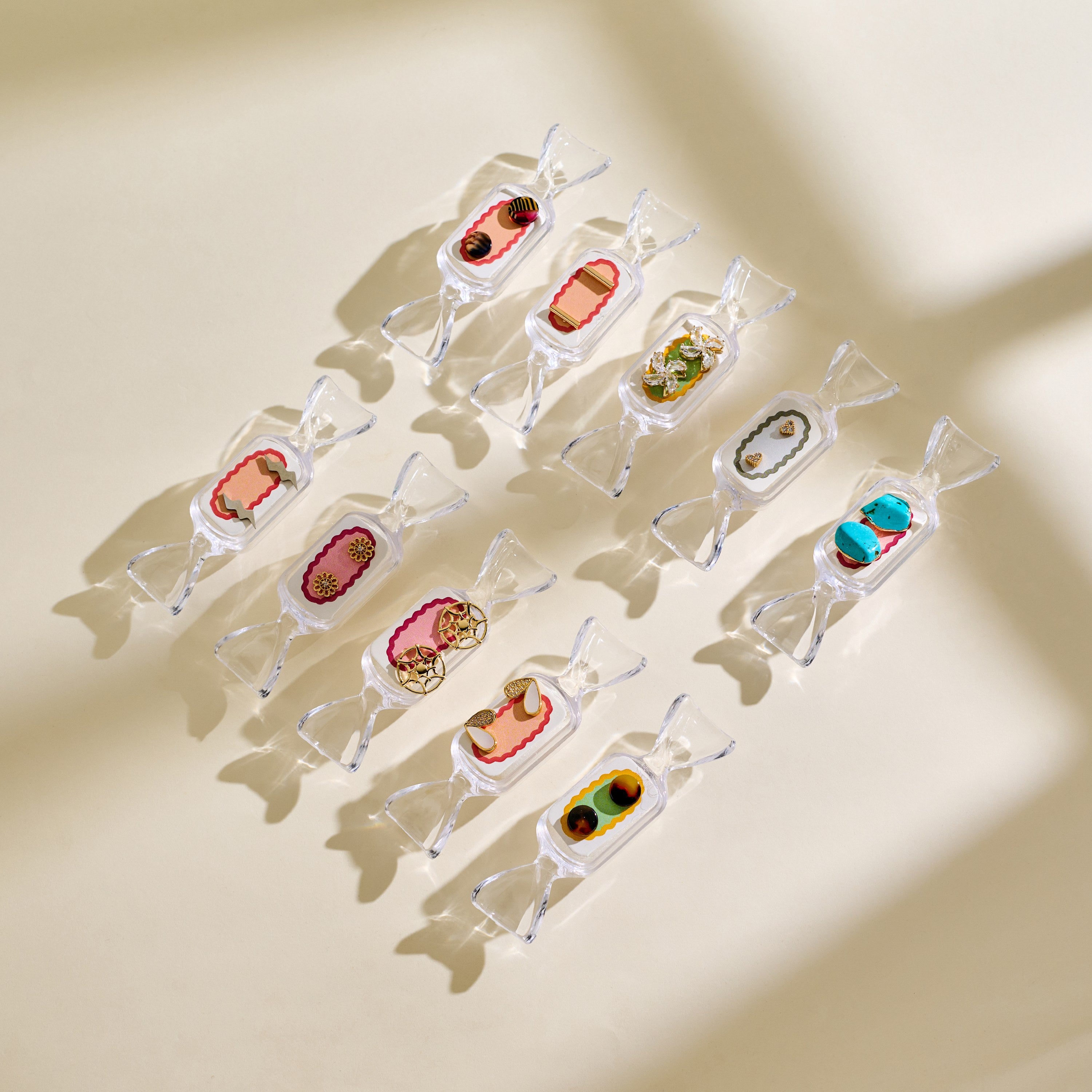 Candy Flavored Mystery Earrings: Surprise in a Candy Box! 10pairs in 1 bag