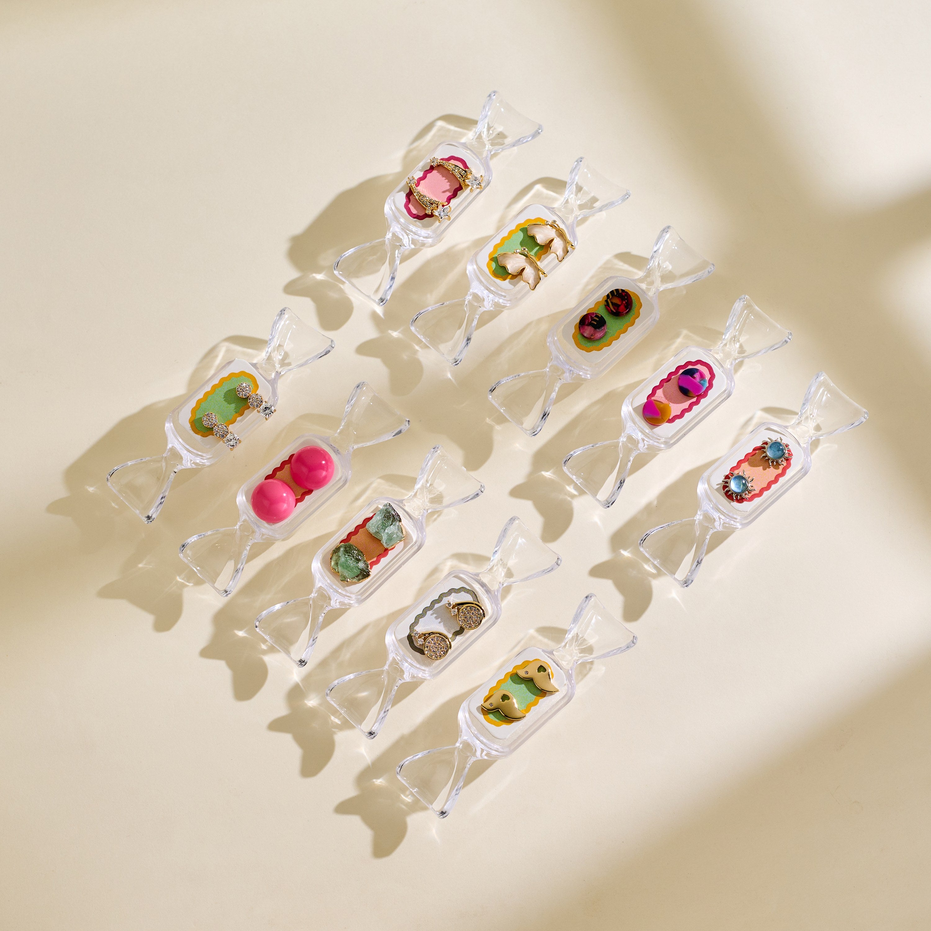 Candy Flavored Mystery Earrings: Surprise in a Candy Box! 10pairs in 1 bag