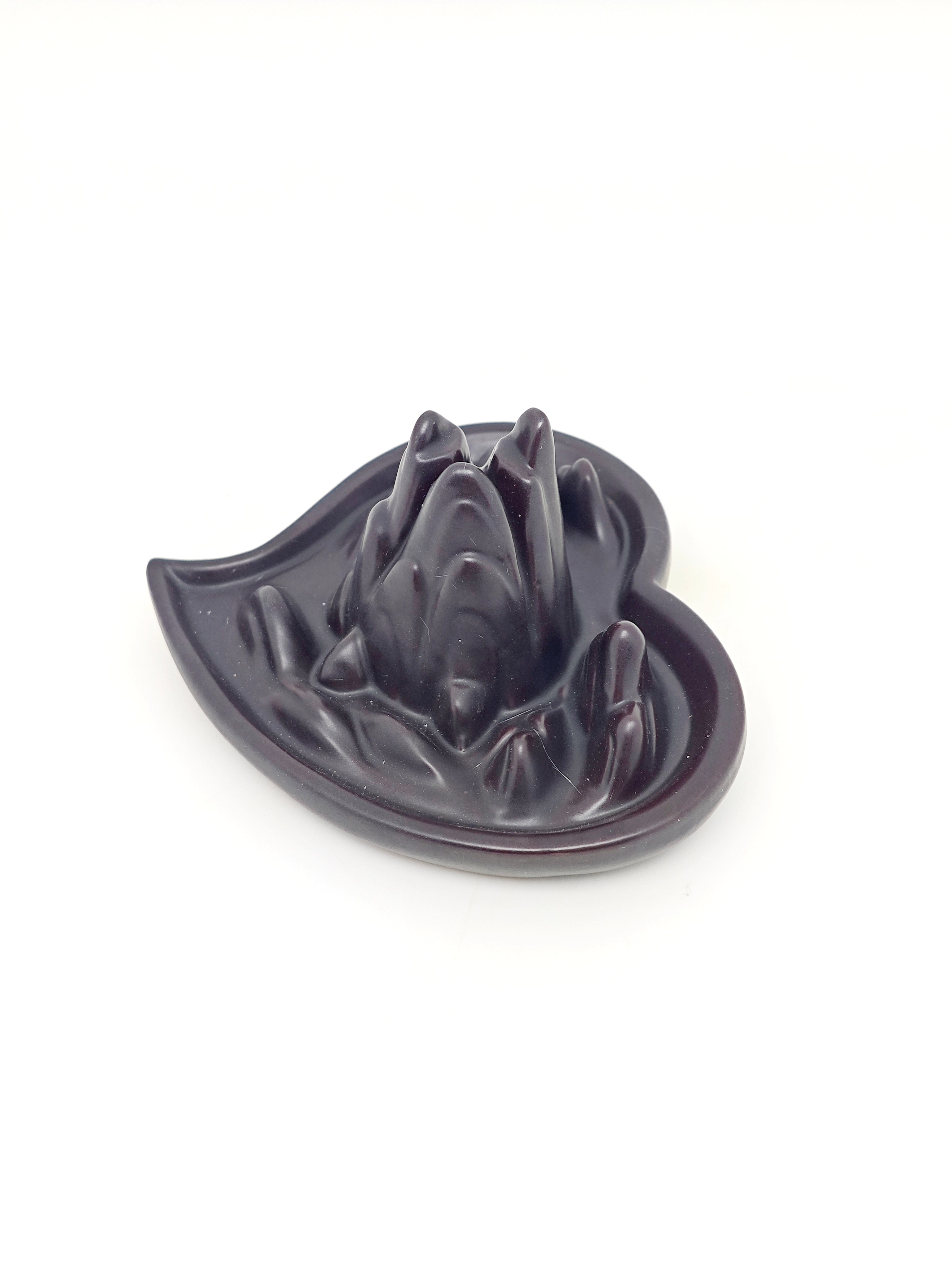 Ceramic Reflux Incense Burner - Decorative Incense Burner Biblo -  Rocky Terrain Motif Miniature Landscape Burner 6cm BIB-26 - DOMEDBAZAAR