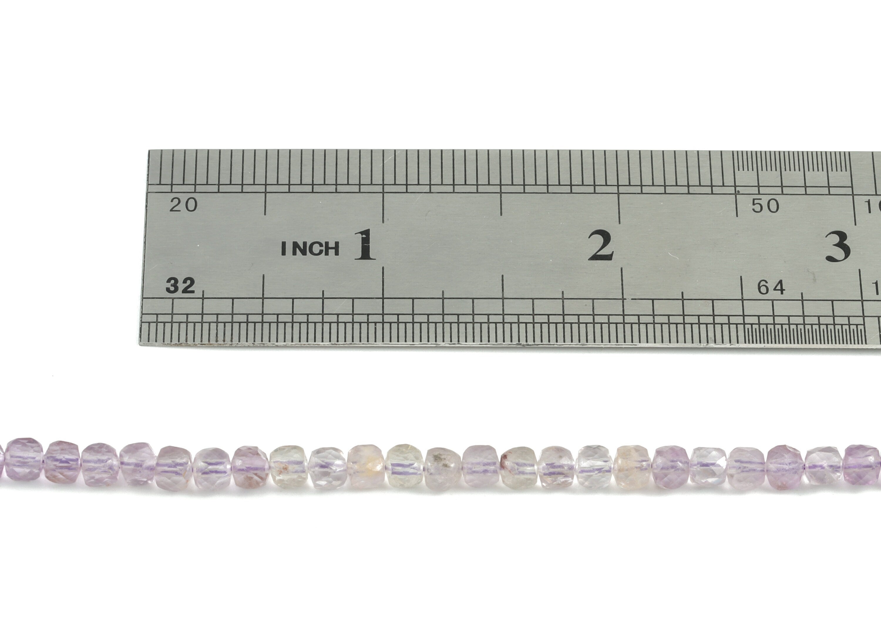 Purple Ghost Cube Beads 4mm - 15.5 inch - Faceted Cube Gemstone Beads - Natural Stone Beads  - 4x4mm - NS1081 - DOMEDBAZAAR