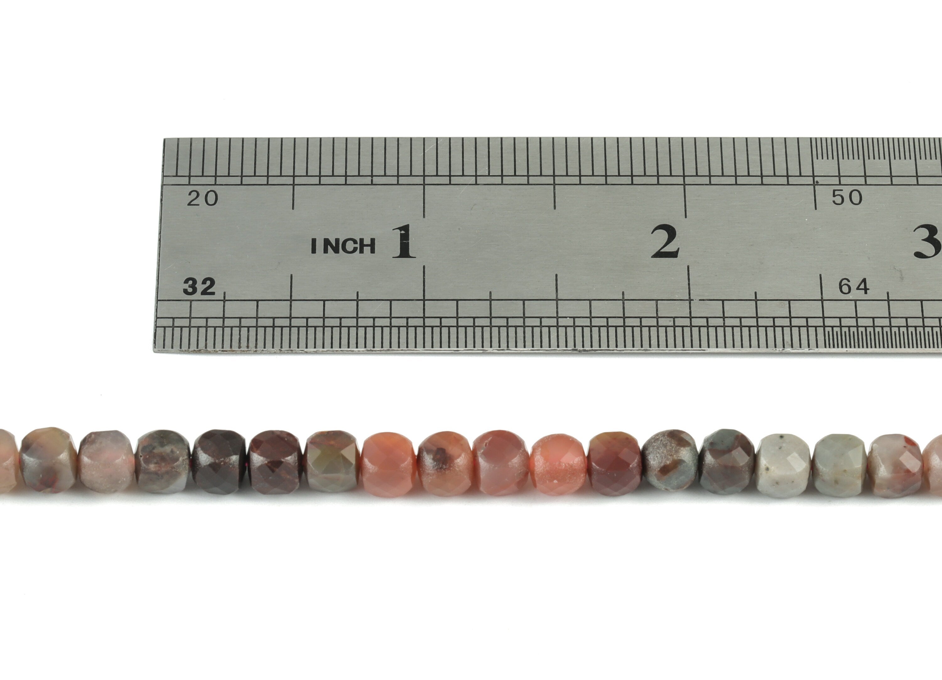 Sakura Agate Cube Beads 5mm - 15.5 inch - Faceted Cube Gemstone Beads - Natural Stone Beads - 5x5mm - NS1098 - DOMEDBAZAAR