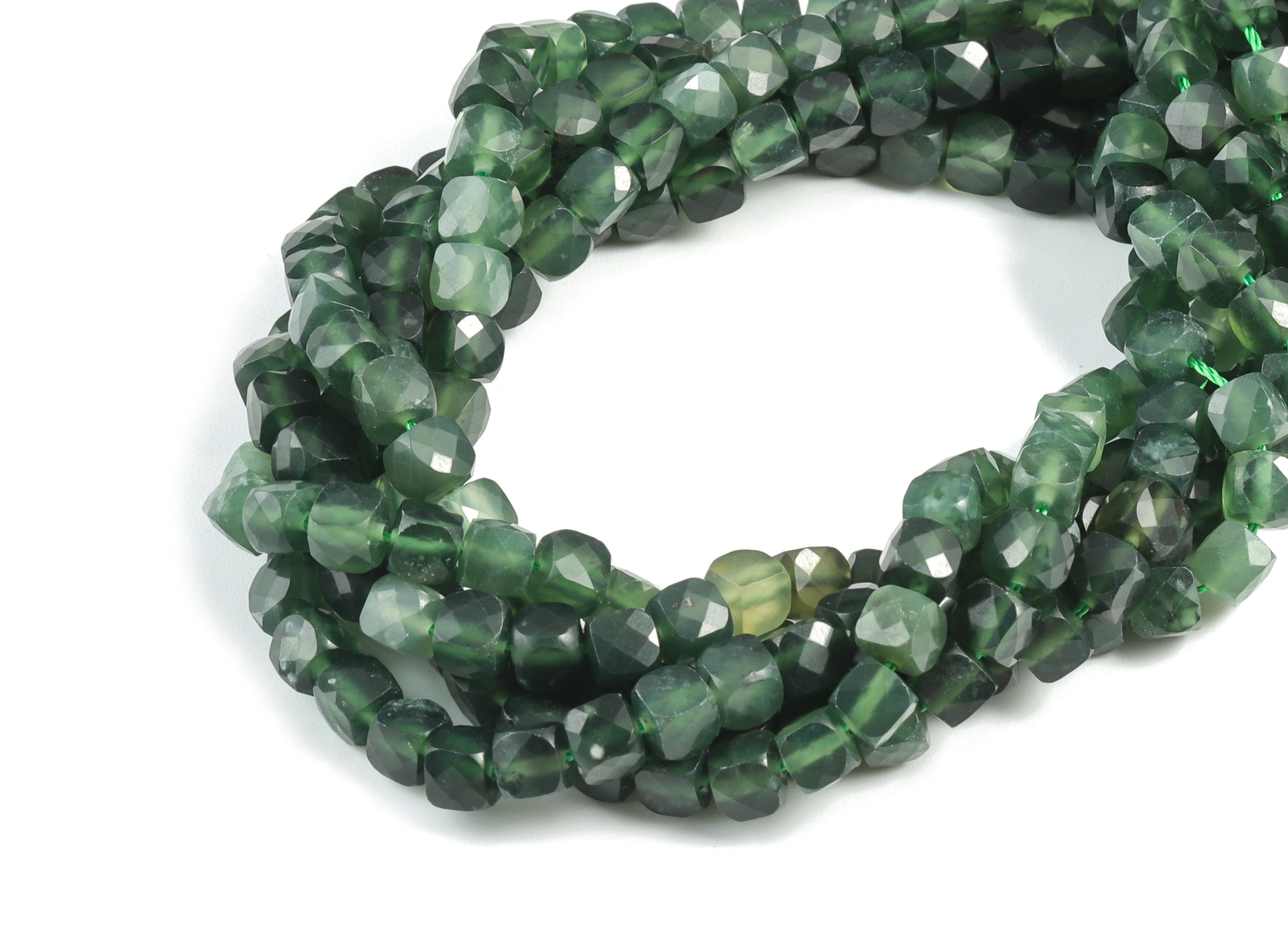 Jasperin Russia Cube Beads 5mm - 15.5 inch - Faceted Cube Gemstone Beads - Natural Stone Beads - 5x5mm - NS1104 - DOMEDBAZAAR