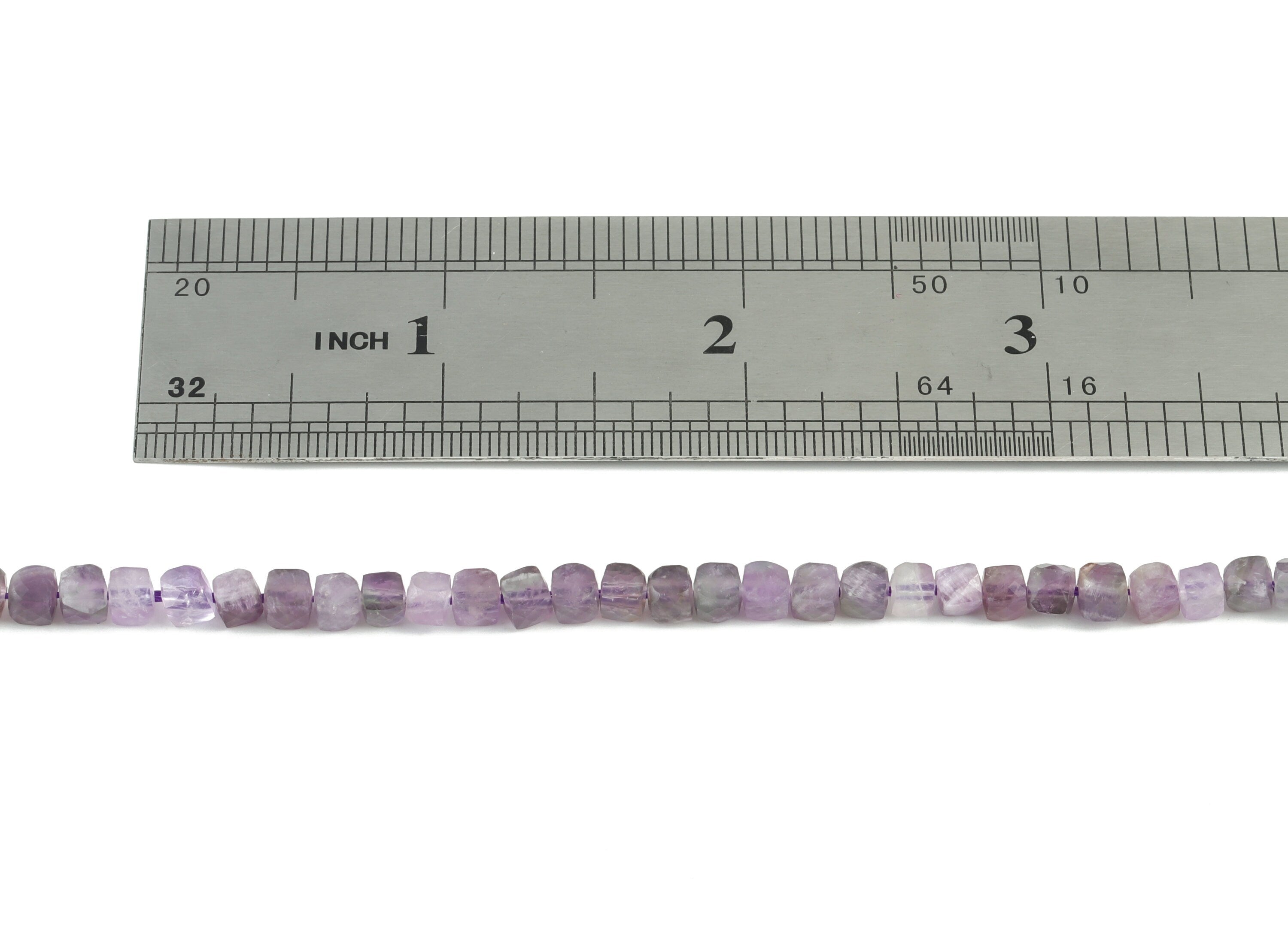 Amethyst Cube Beads 4mm - 15.5 inch - Faceted Cube Gemstone Beads - Natural Stone Beads - 4x4mm - NS1123 - DOMEDBAZAAR