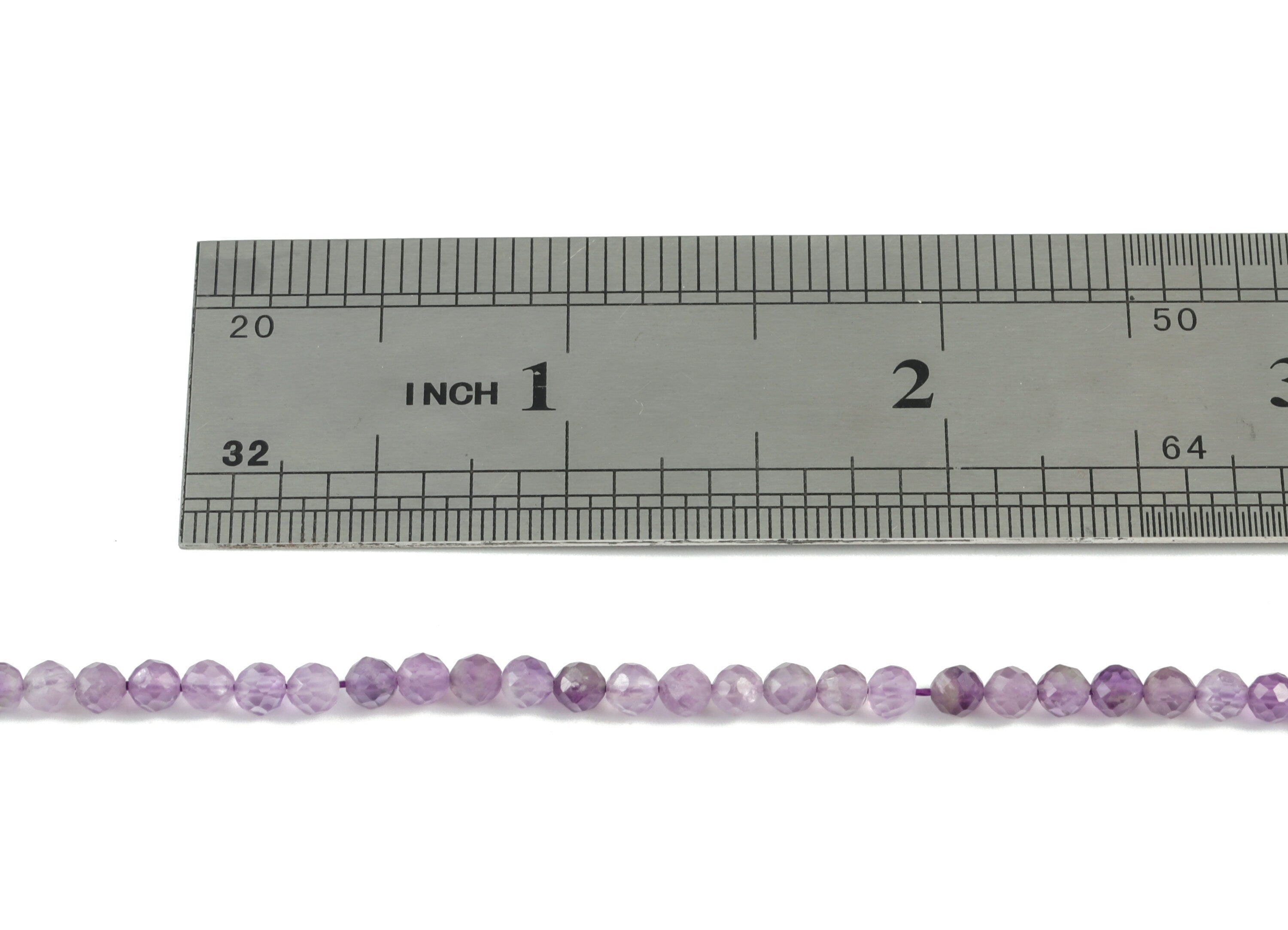 Amethyst Round Beads 3mm - 15.5 inch - Faceted Round Gemstone Beads - Natural Stone Beads- 3x3mm - NS1160 - DOMEDBAZAAR
