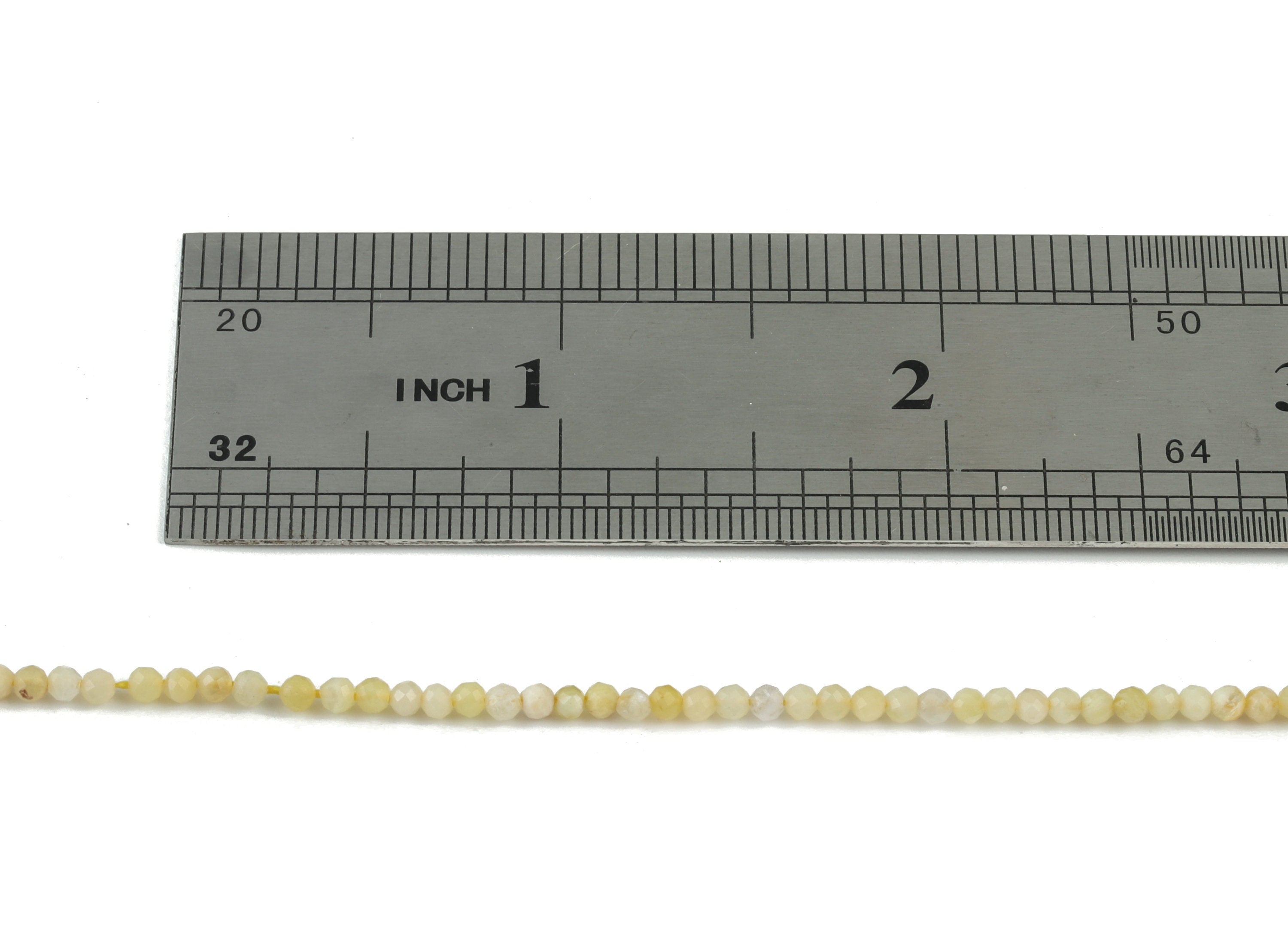 Yellow Opal  Round Beads 2mm - 15.5 inch - Faceted Round Gemstone Beads - Natural Stone Beads - 2x2mm - NS1184 - DOMEDBAZAAR