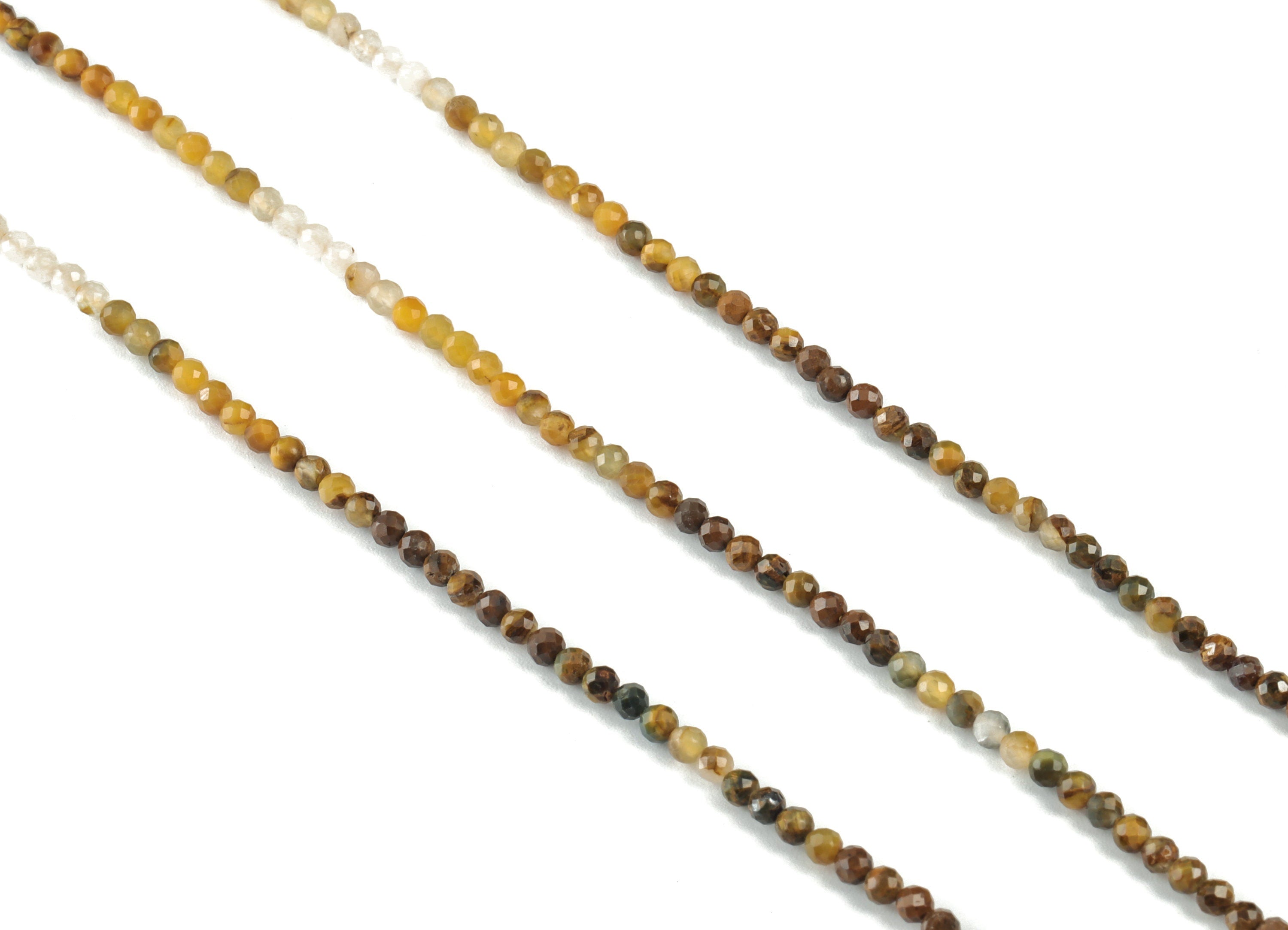 Peter Stone Round Beads 2mm - 15.5 inch - Faceted Round Gemstone Beads - Natural Stone Beads - 2x2mm - NS1189 - DOMEDBAZAAR