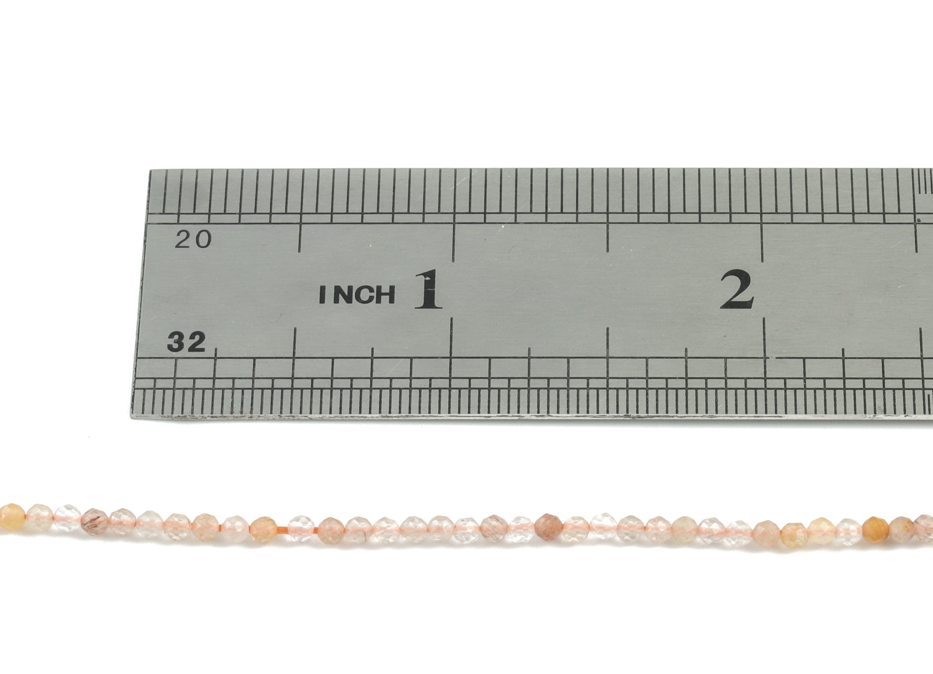 Color development Round Beads 2mm - 15.5 inch - Faceted Round Gemstone Beads - Natural Stone Beads - 2x2mm - NS1221 - DOMEDBAZAAR