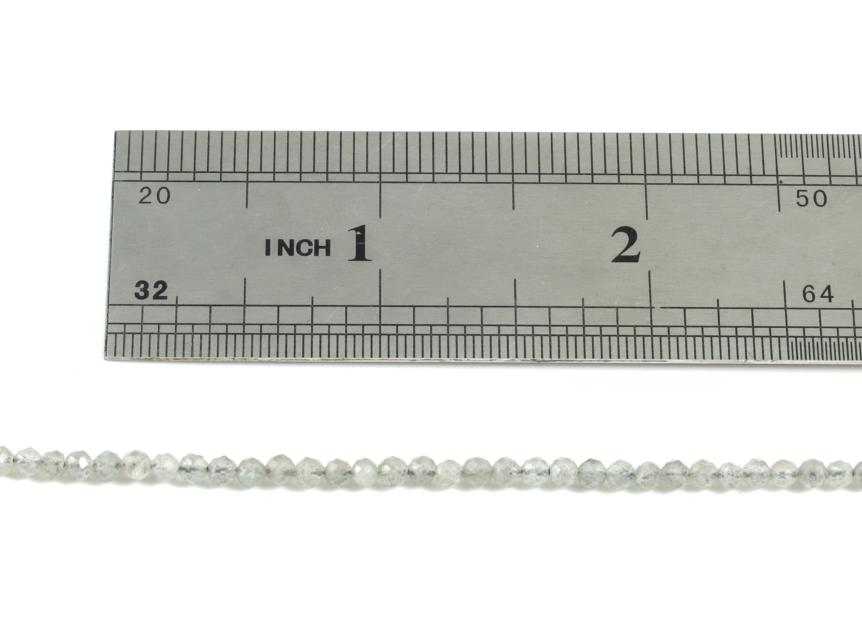 Labradorite Round Beads 3mm - 15.5 inch - Faceted Round Gemstone Beads - Natural Stone Beads - 3x3mm - NS1254 - DOMEDBAZAAR