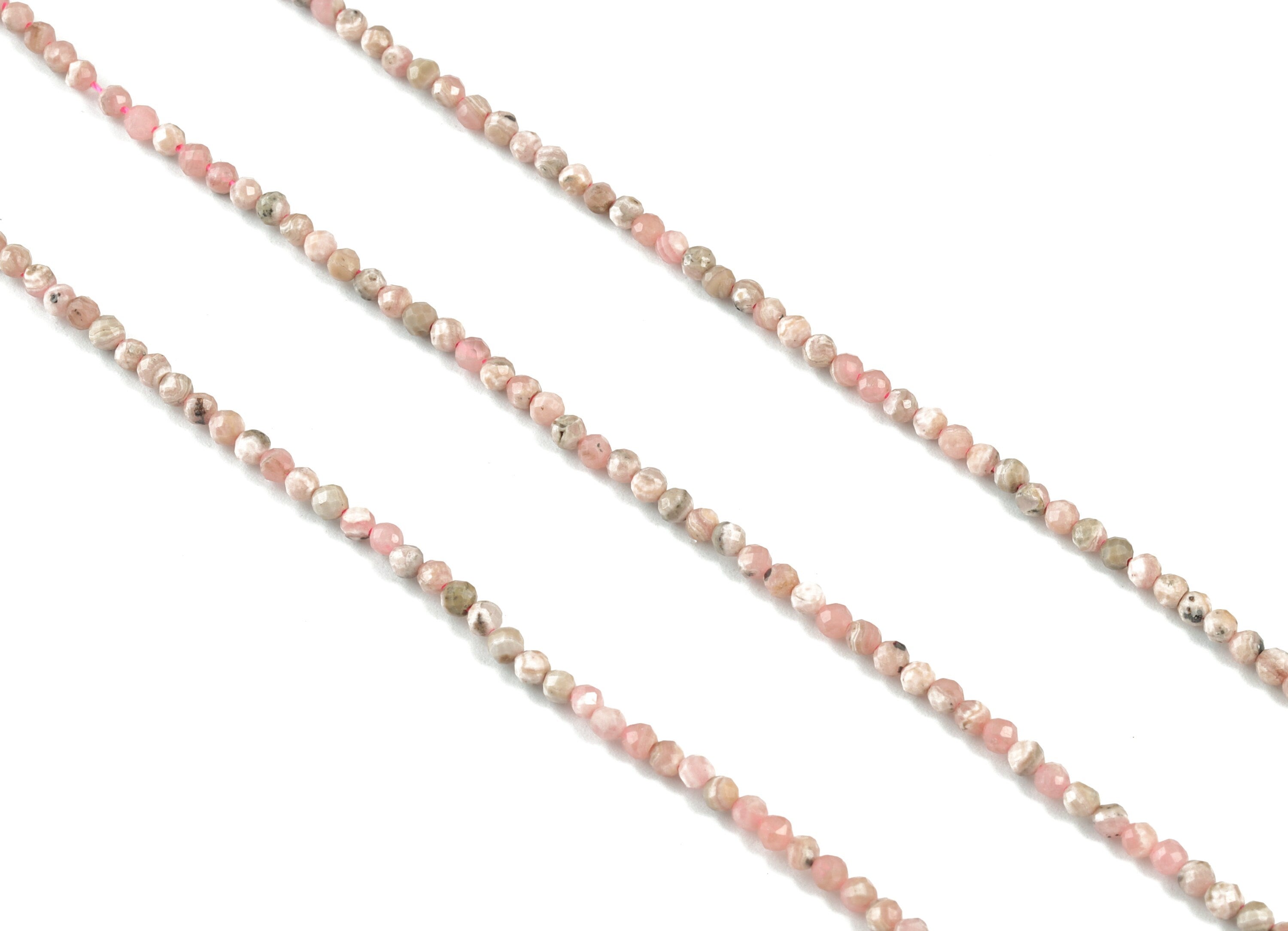 Peach Round Beads 2mm - 15.5 inch - Faceted Round Gemstone Beads - Natural Stone Beads - 2x2mm - NS1267 - DOMEDBAZAAR