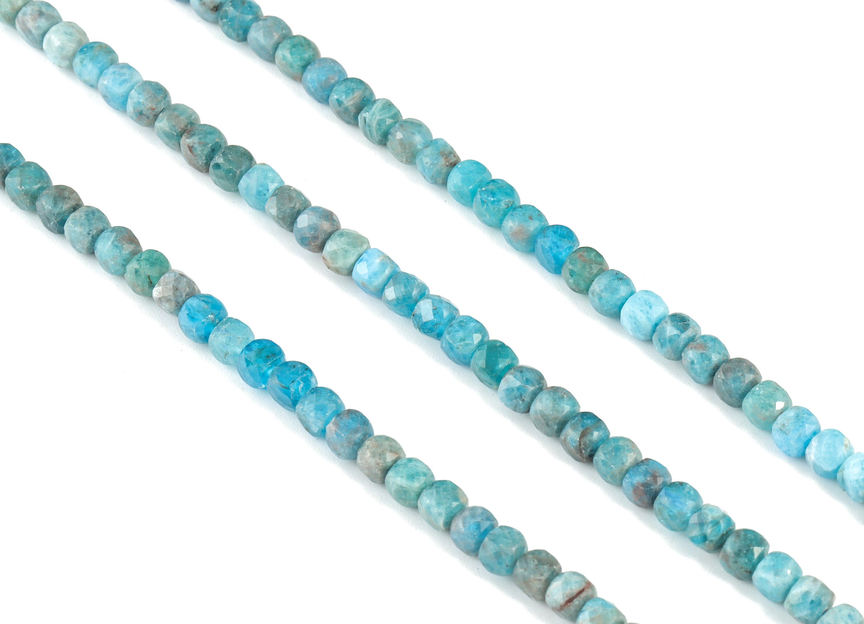 Sodalite Cube Beads 4mm - 15.5 inch - Faceted Cube Gemstone Beads - Natural Stone Beads - 4x4mm - NS1130 - DOMEDBAZAAR