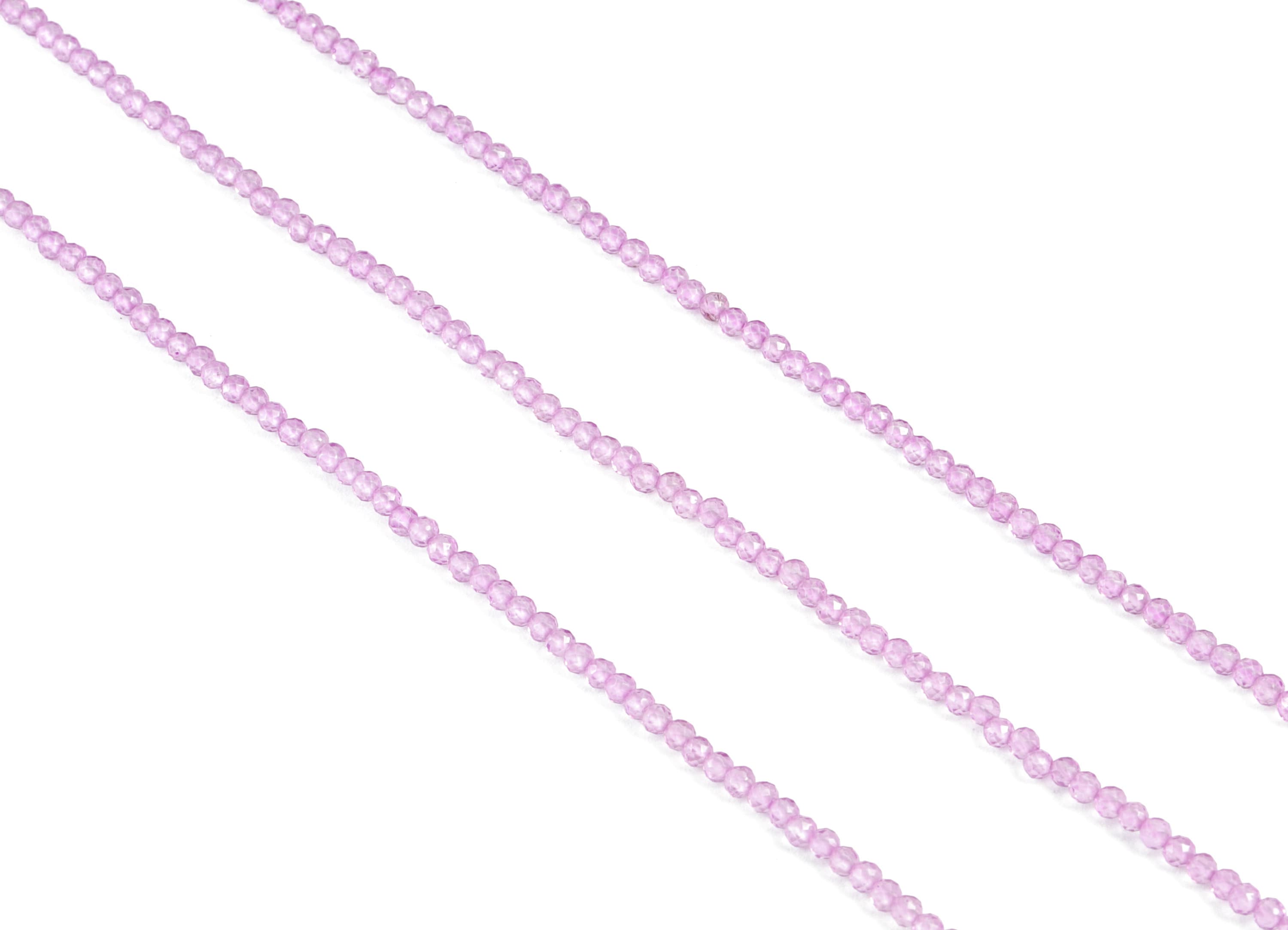 Crystal Round Beads 2mm - 15.5 inch - Faceted Round Gemstone Beads - Natural Stone Beads - 2x2mm - NS1187 - DOMEDBAZAAR