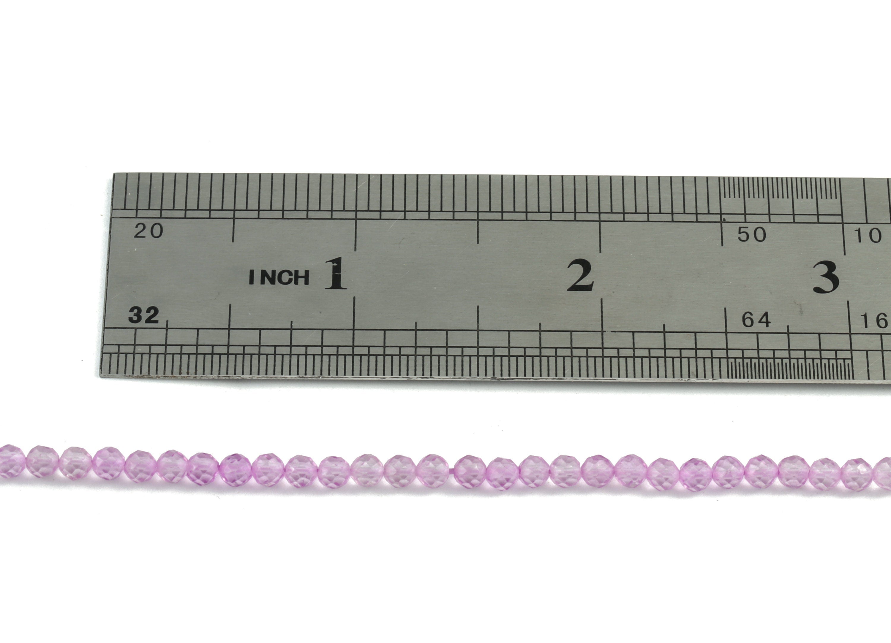 Purple Crystal Round Beads 3mm - 15.5 inch - Faceted Round Gemstone Beads - Natural Stone Beads - 3x3mm - NS1199B - DOMEDBAZAAR