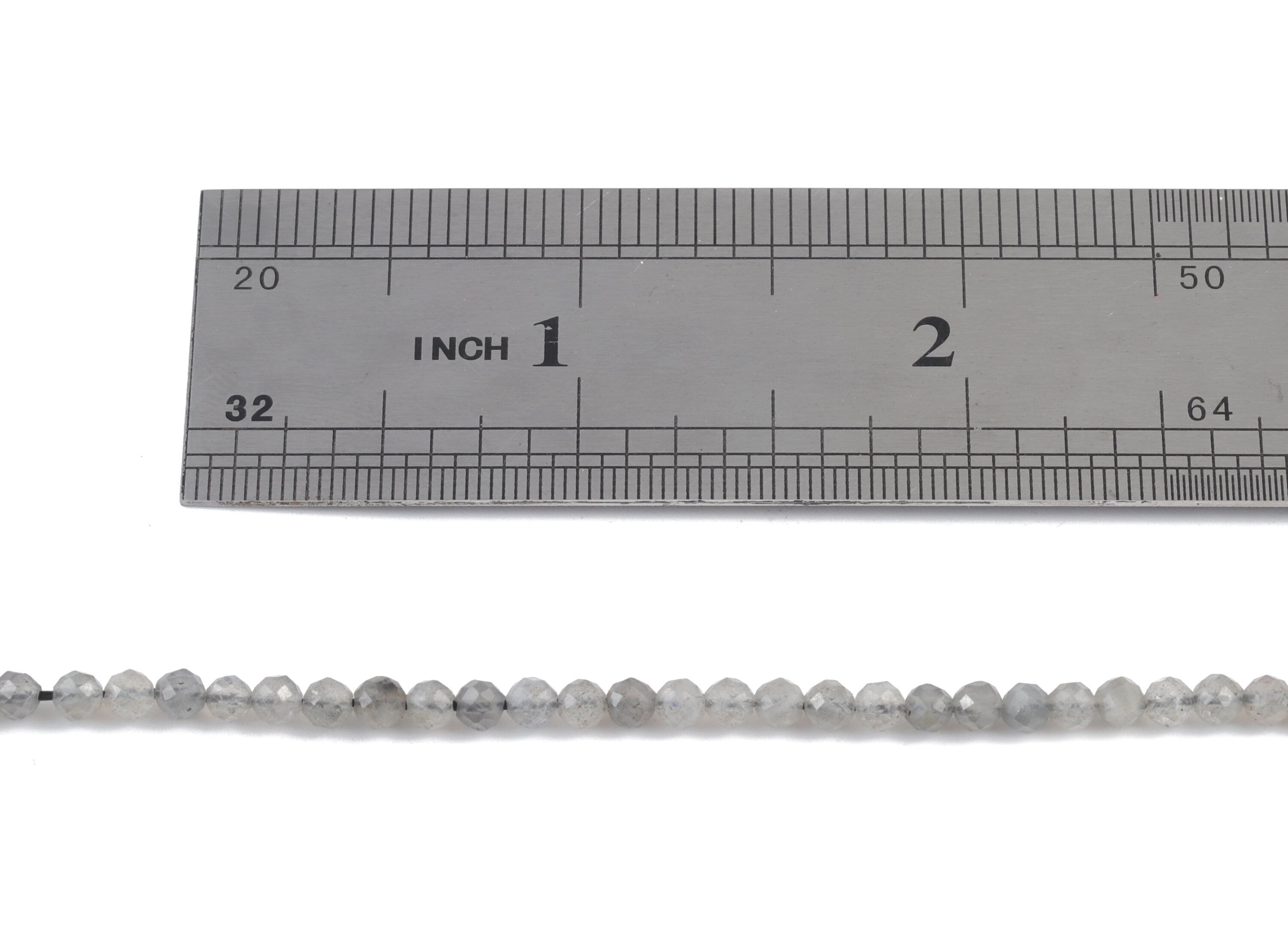 Labradorite Round Beads 3mm - 15.5 inch - Faceted Round Gemstone Beads - Natural Stone Beads - 3x3mm - NS1219 - DOMEDBAZAAR
