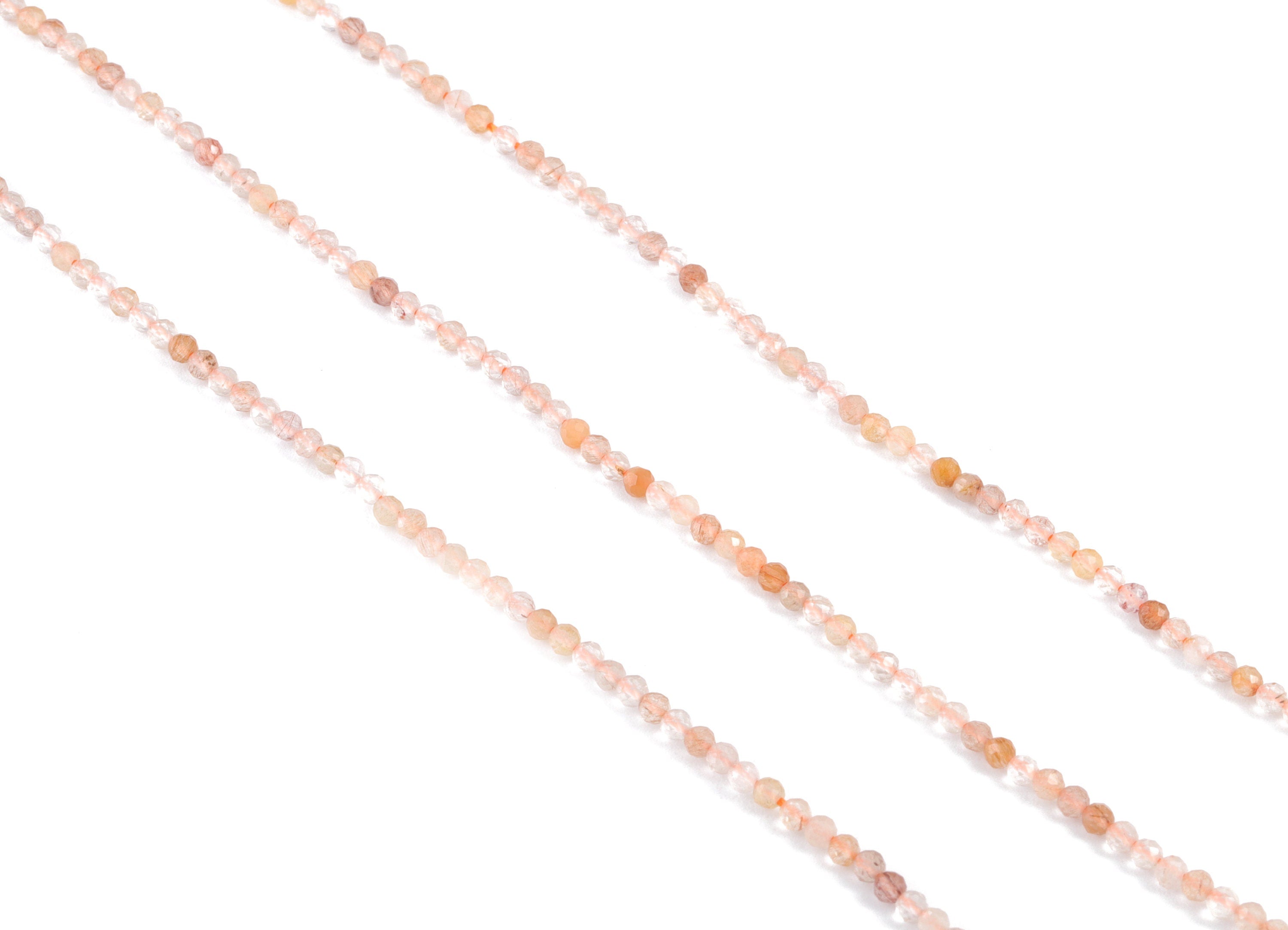 Color development Round Beads 2mm - 15.5 inch - Faceted Round Gemstone Beads - Natural Stone Beads - 2x2mm - NS1221 - DOMEDBAZAAR