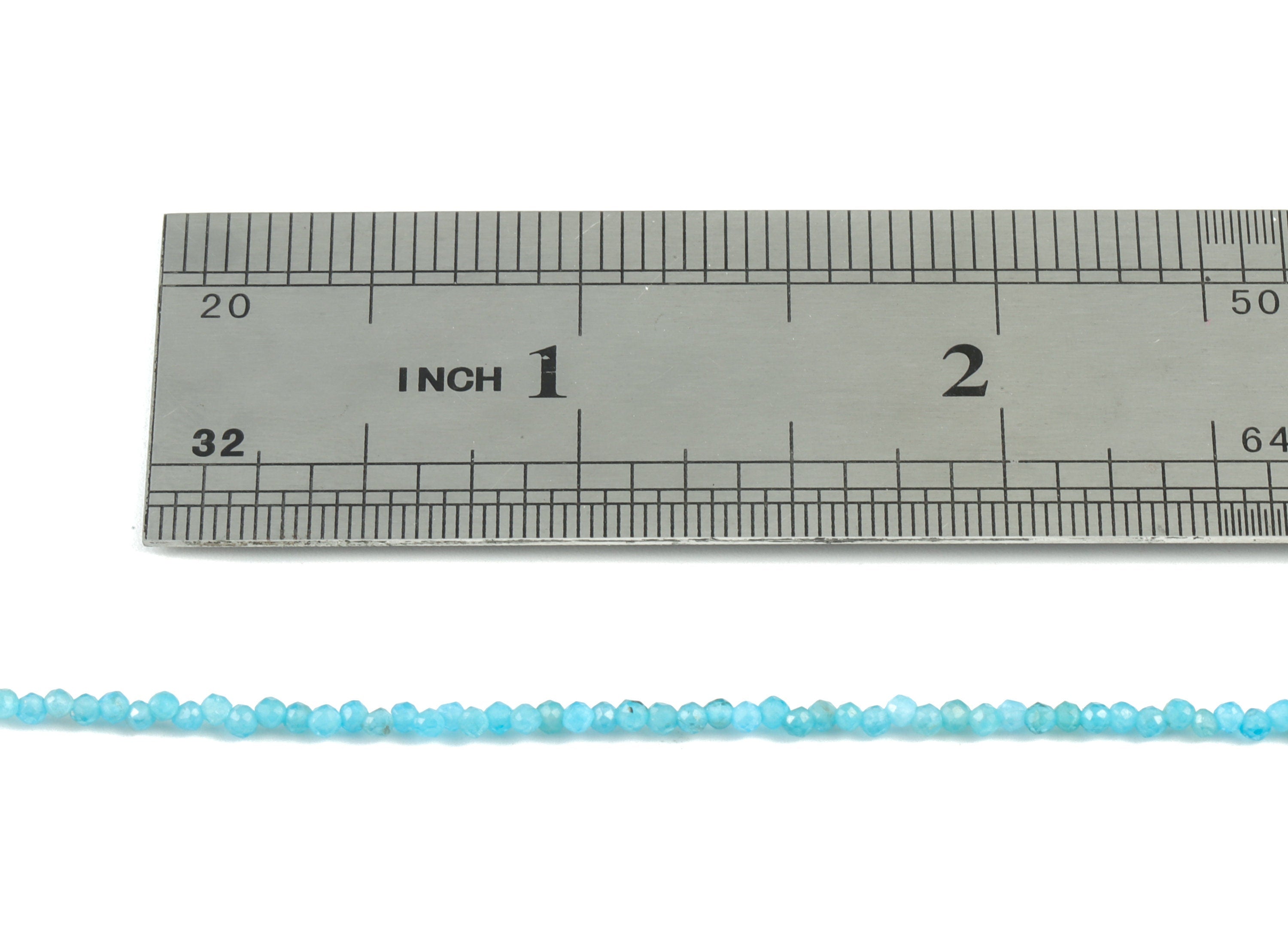 Apatite Round Beads 2mm - 15.5 inch - Faceted Round Gemstone Beads - Natural Stone Beads - 2x2mm - NS1231 - DOMEDBAZAAR
