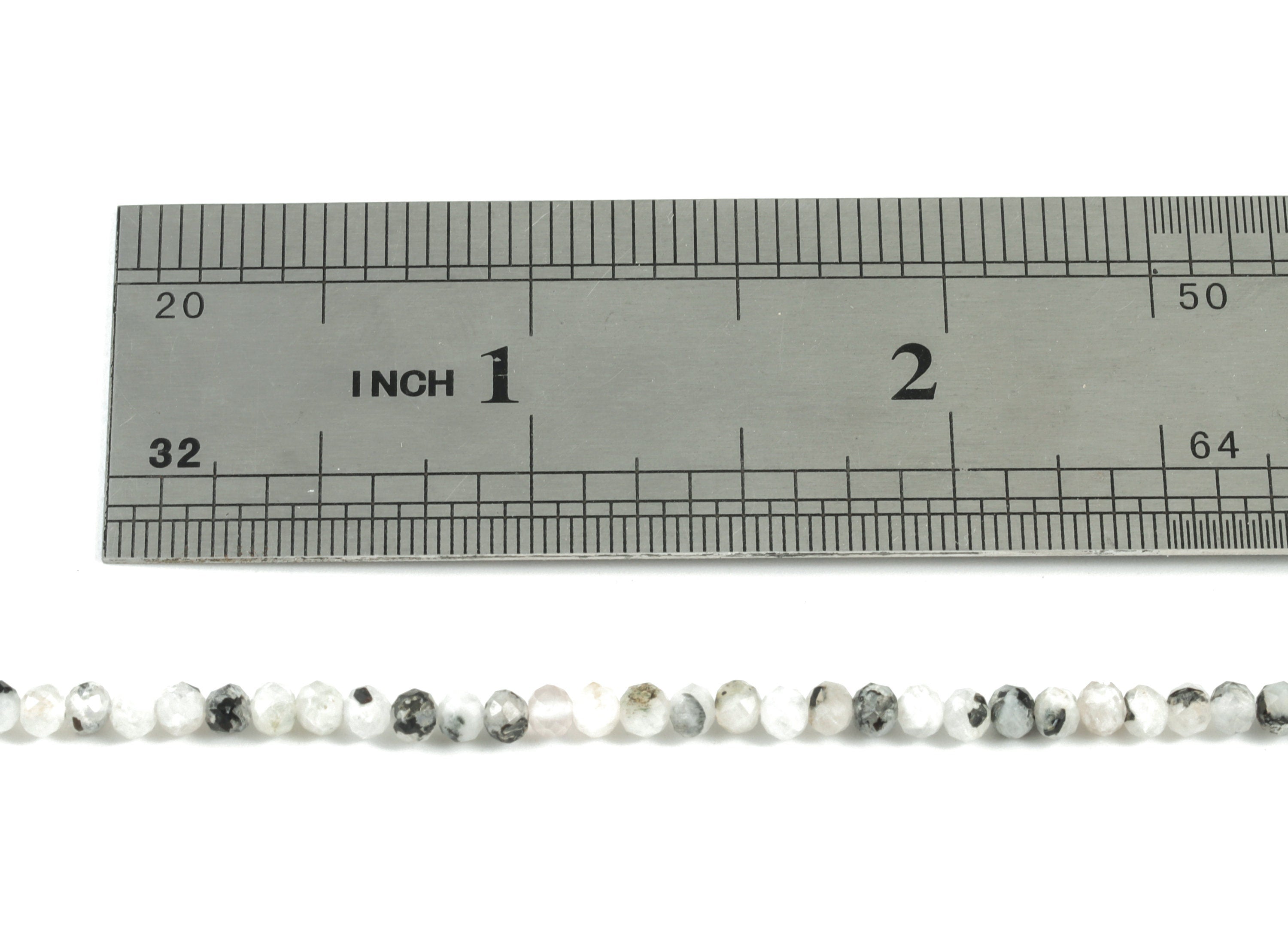 Moon Stone Round Beads 3mm - 15.5 inch - Faceted Round Gemstone Beads - Natural Stone Beads - 3mm - NS1245 - DOMEDBAZAAR