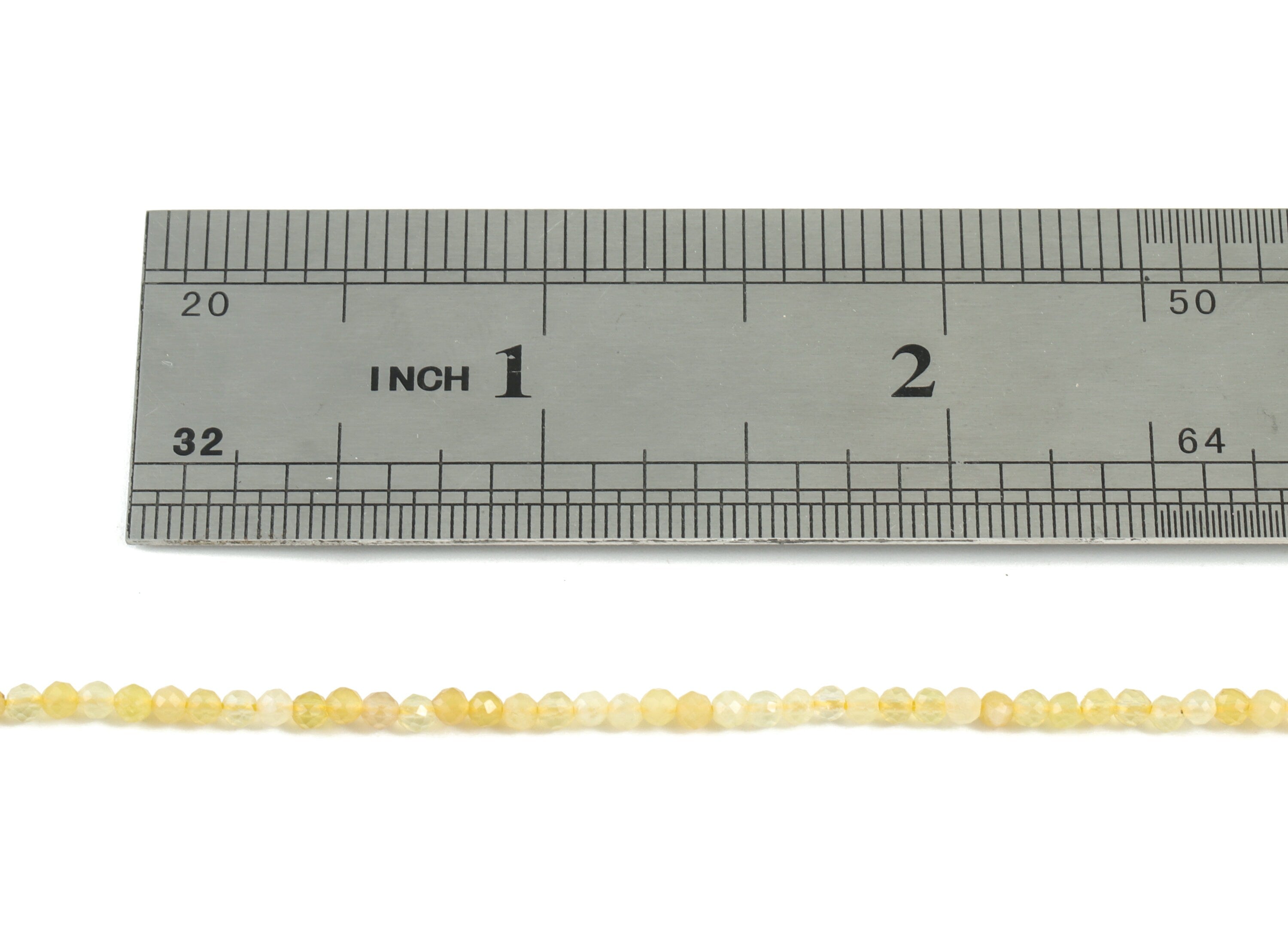 Yellow Opal Round Beads 2mm - 15.5 inch - Faceted Round Gemstone Beads - Natural Stone Beads - 2x2mm - NS1266 - DOMEDBAZAAR