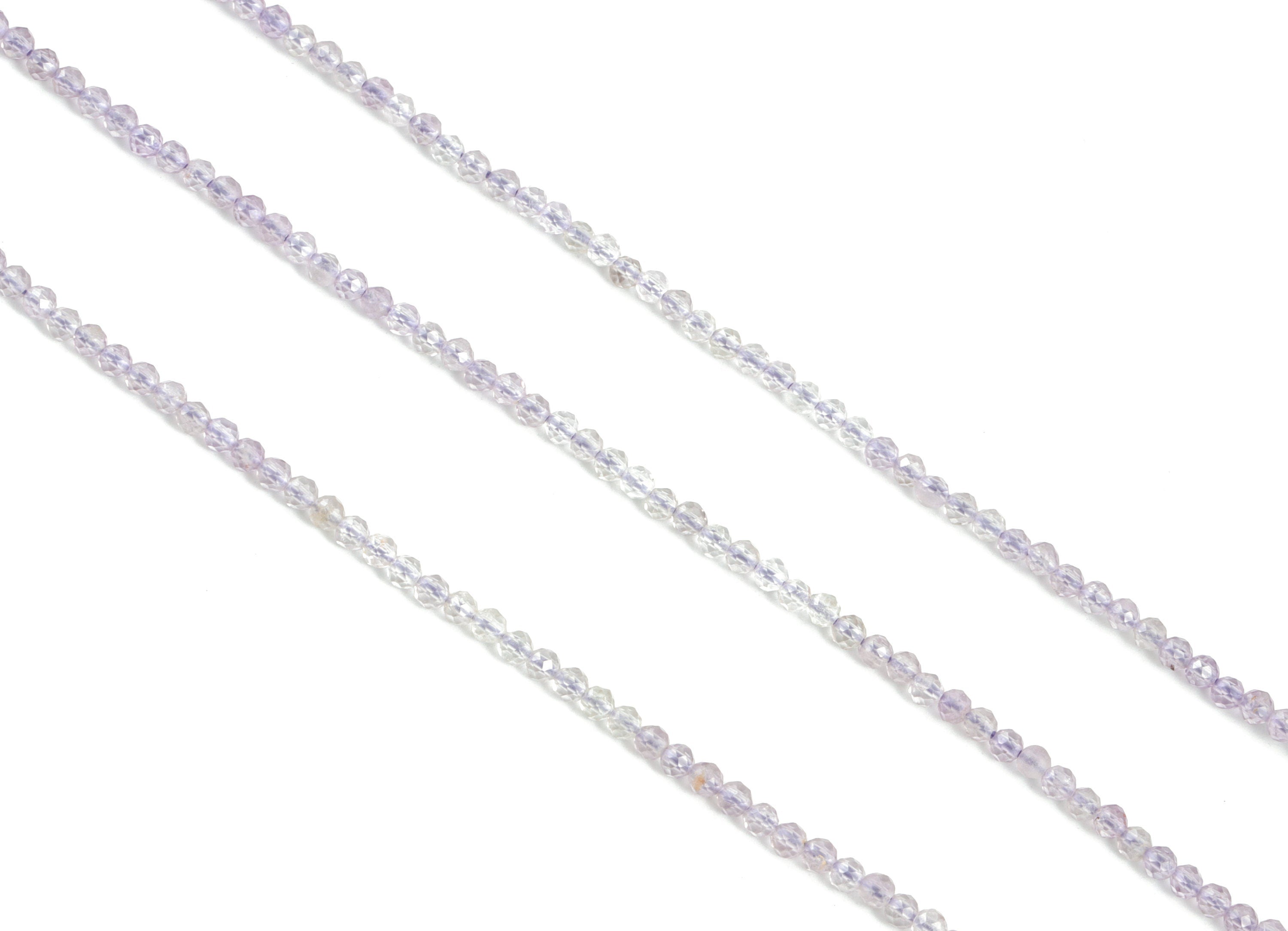 Purple Ghost Round Beads 2mm - 15.5 inch - Faceted Round Gemstone Beads - Natural Stone Beads - 2x2mm - NS1277 - DOMEDBAZAAR