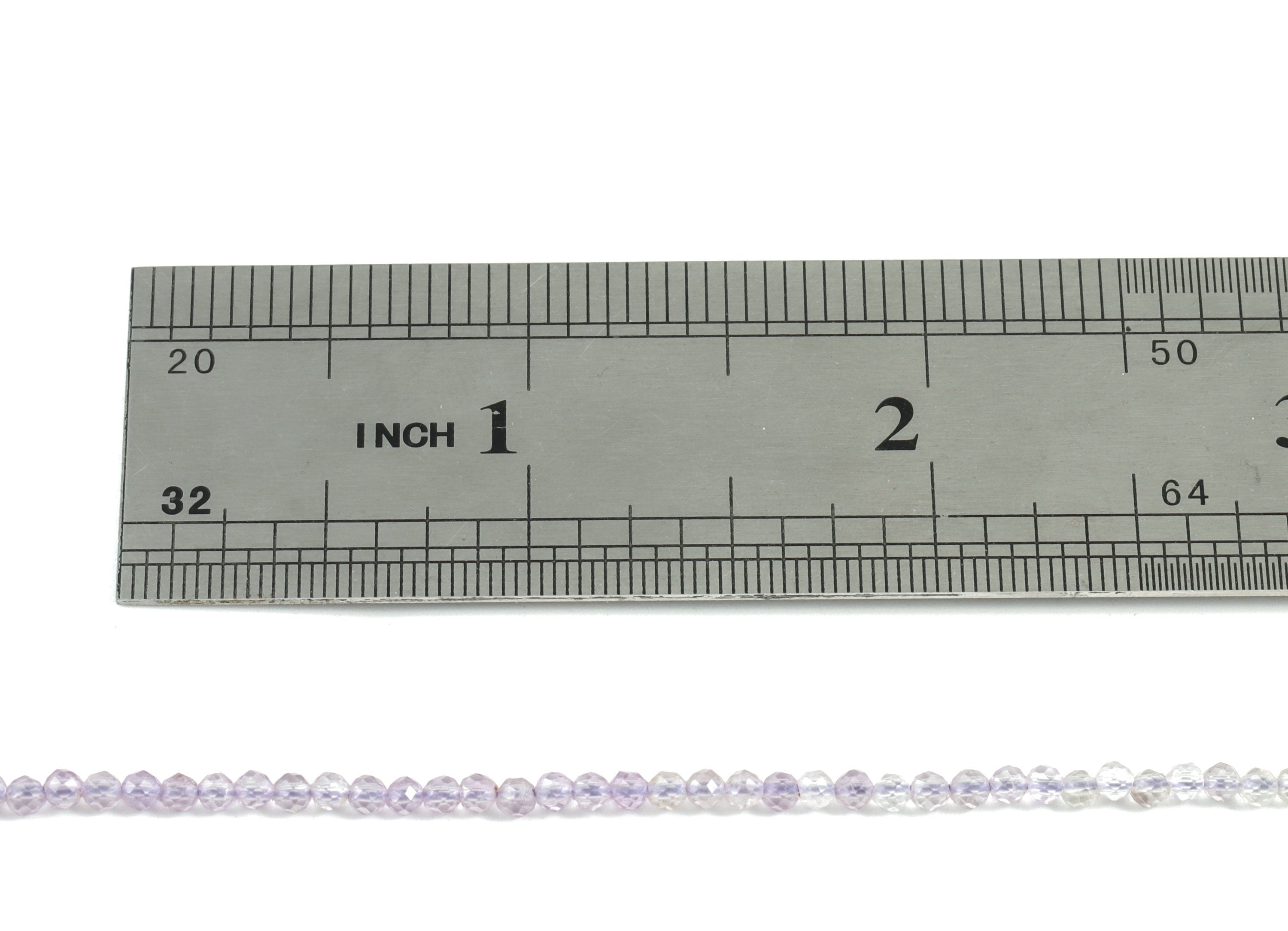 Purple Ghost Round Beads 2mm - 15.5 inch - Faceted Round Gemstone Beads - Natural Stone Beads - 2x2mm - NS1277 - DOMEDBAZAAR