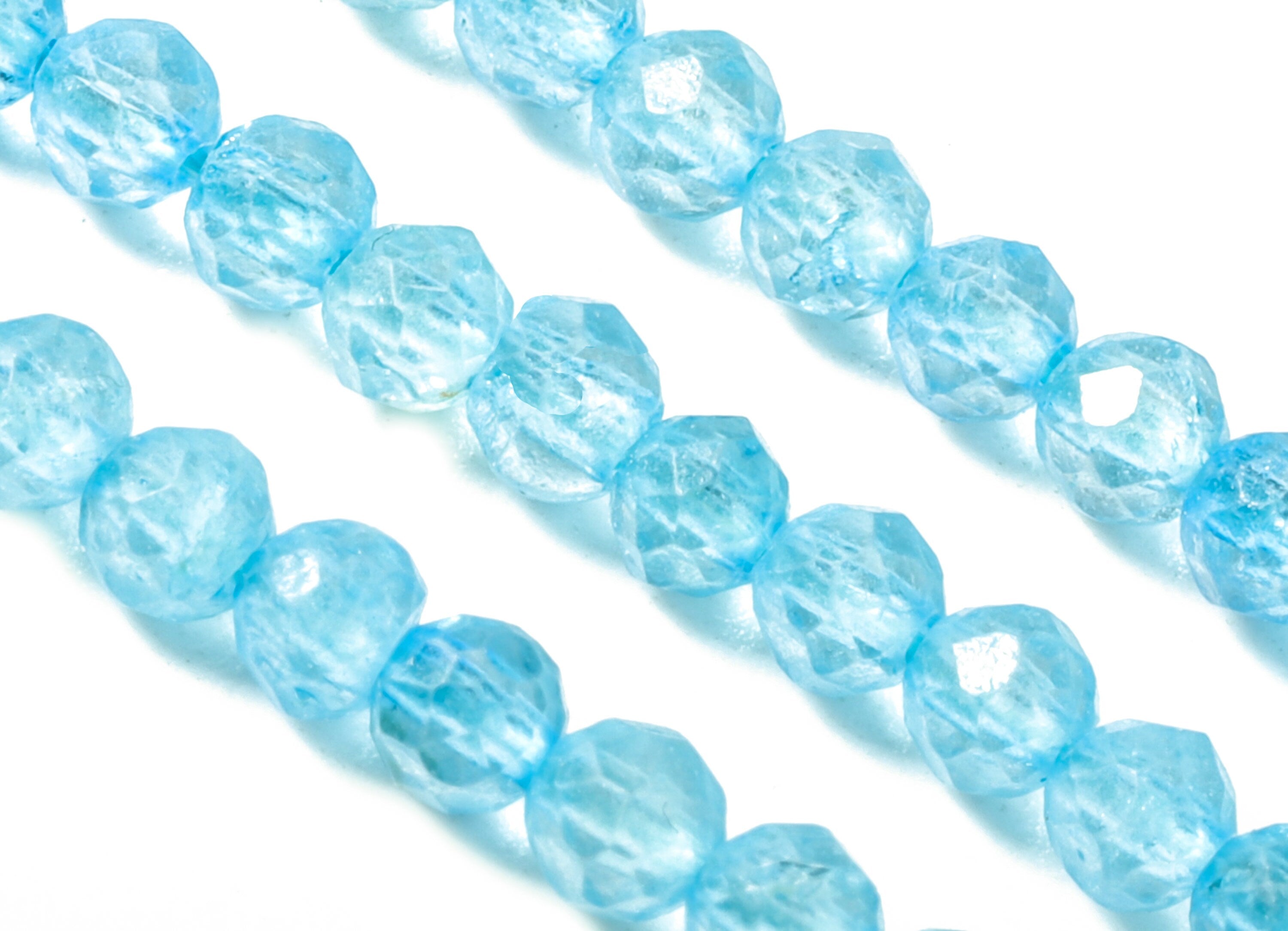 Black Topaz Round Beads 3mm  - 15.5 inch - Faceted Round Gemstone Beads - Natural Stone Beads - 3x3mm - NS1176 - DOMEDBAZAAR