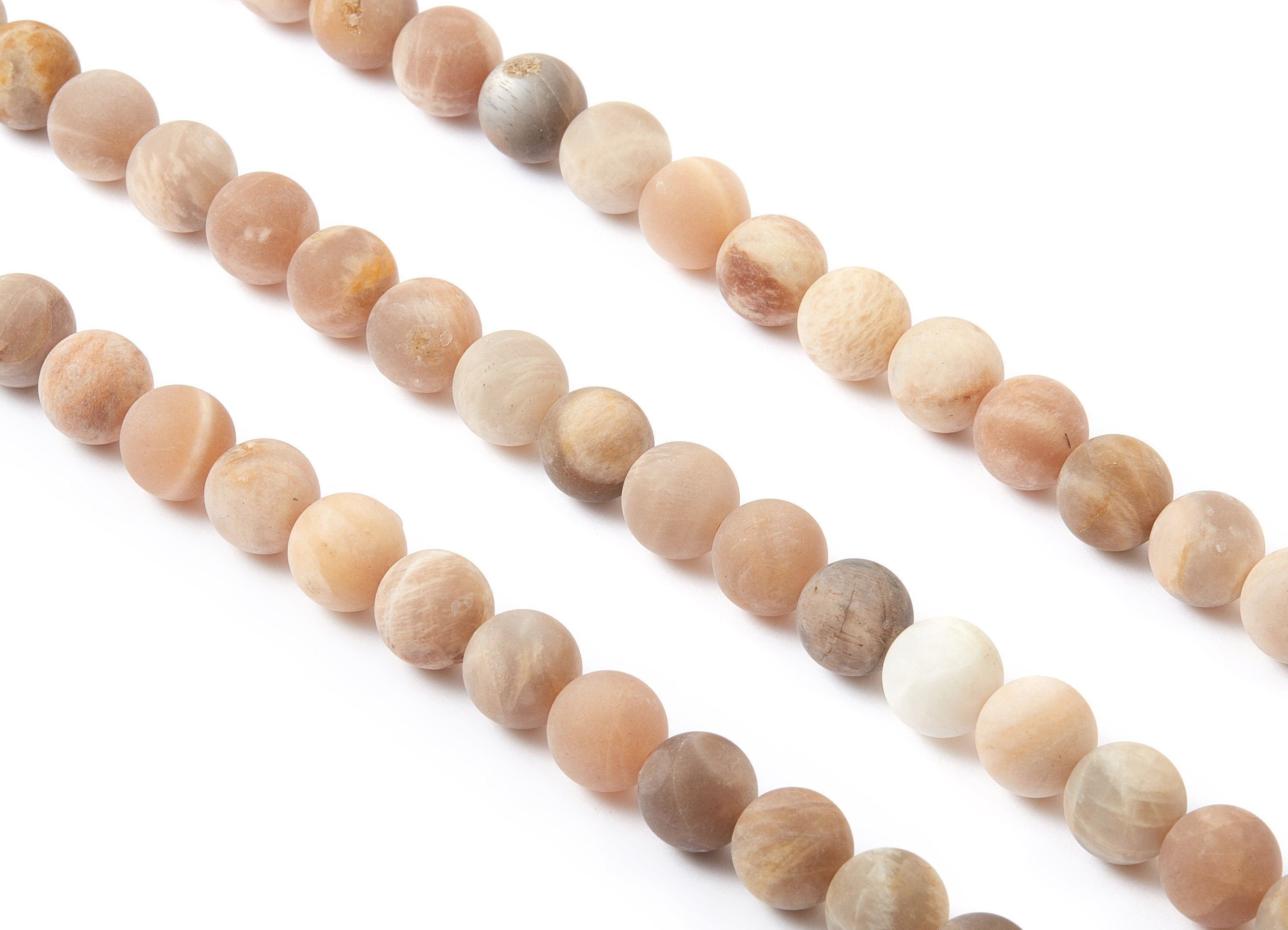 Round Gemstone Beads - Matte Brazil Sun Stone Beads - Choi Moon Bdeas - 15.2&quot; / 39pcs / 1 strand - 10x10mm - Gemstone Beads - NS1023A - DOMEDBAZAAR