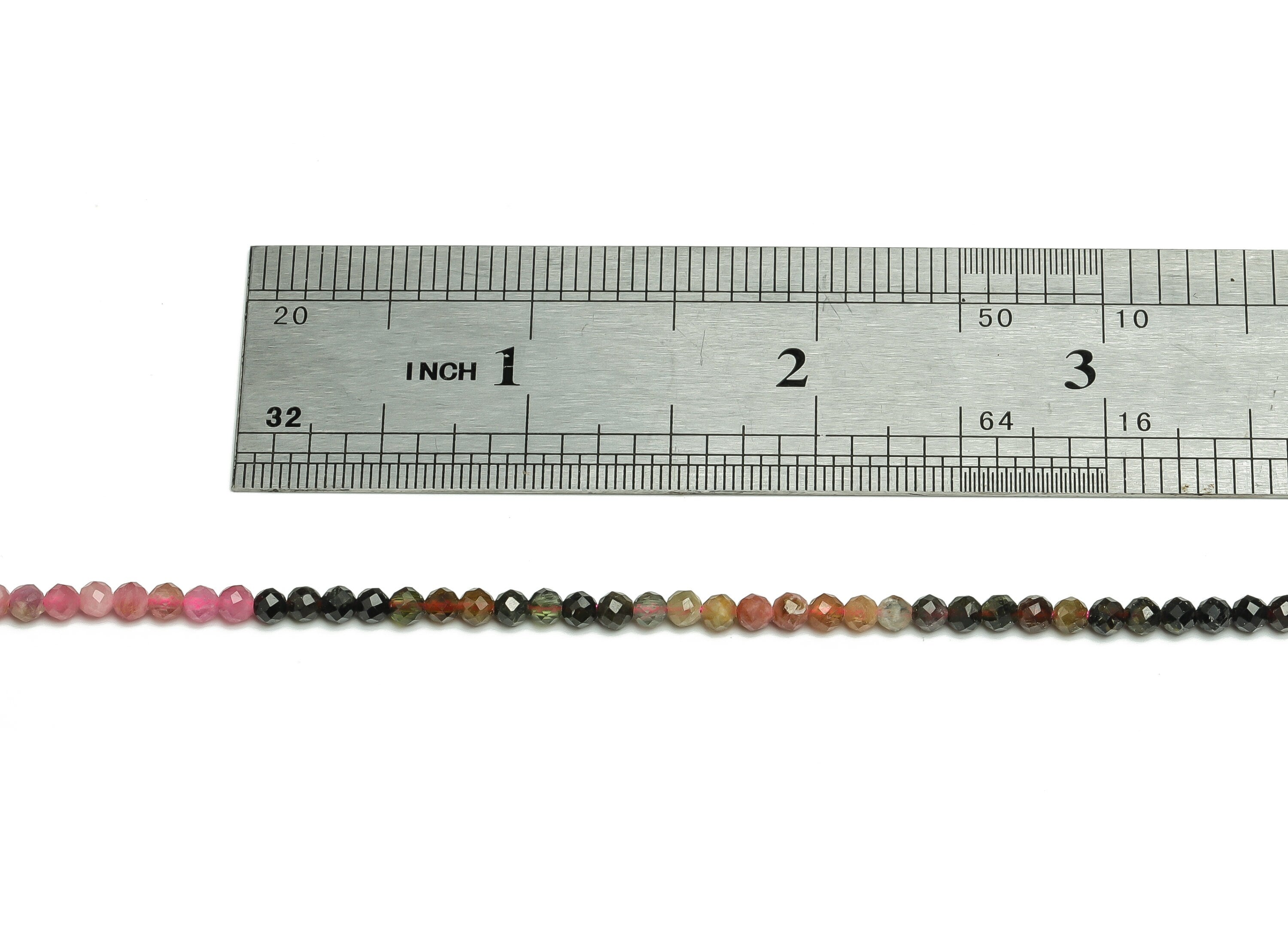 Tourmaline Round BeadsNatural Faceted 3mm - 15.5 inch - Faceted Round Gemstone Beads - Natural Stone Beads - Jewelry Making -3x3mm- NS1400 - DOMEDBAZAAR
