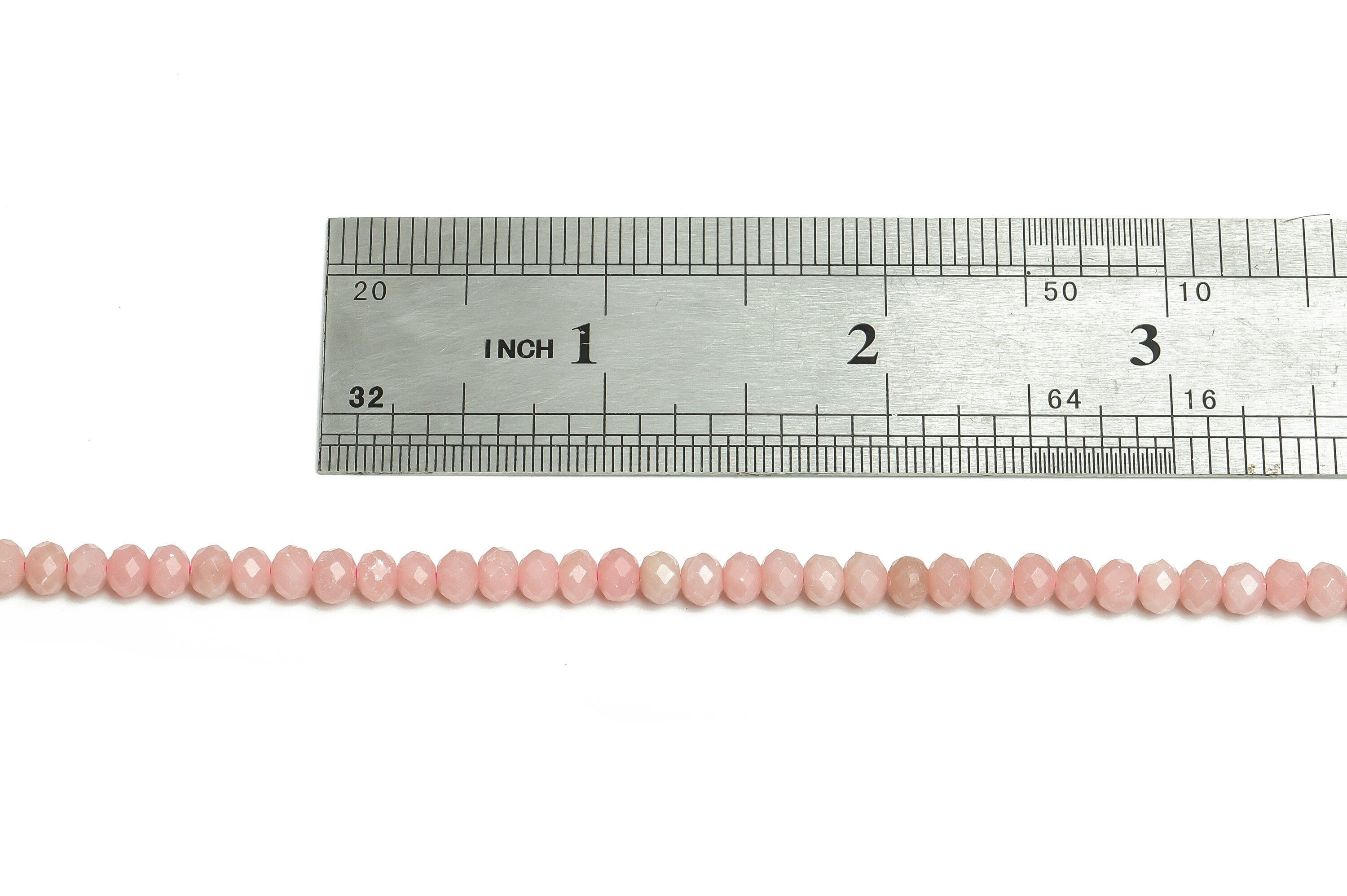 Powder Opal Rondelle Beads 3-5mm - 15.5 inch - Faceted Rondelle Gemstone Beads - Natural Stone Beads - Jewelry Supplies -3.0x5.0mm- NS1397 - DOMEDBAZAAR