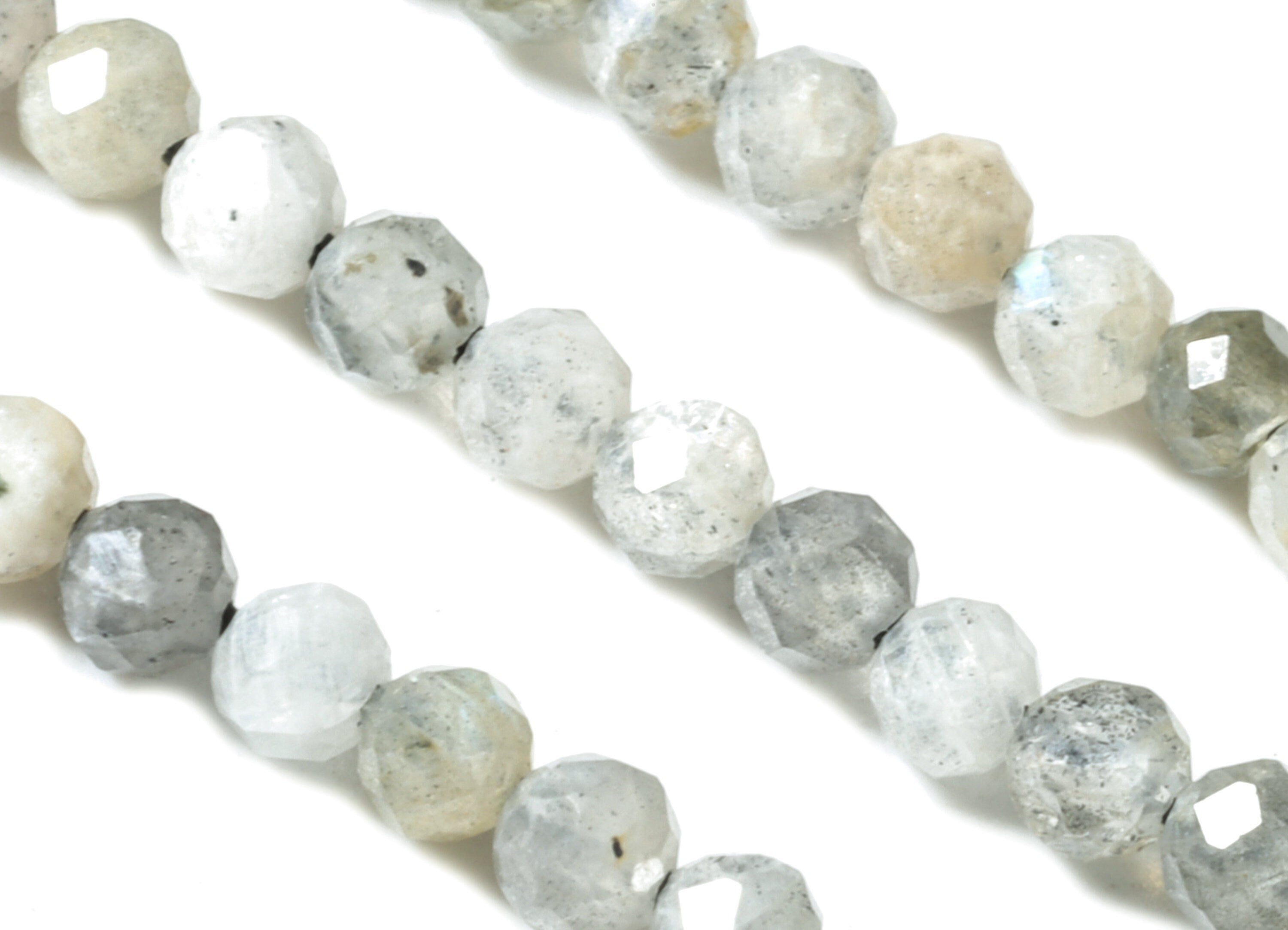 Flash stone Round Beads 2mm - 15.5 inch - Faceted Round Gemstone Beads - Natural Stone Beads - 2x2mm - NS1180 - DOMEDBAZAAR