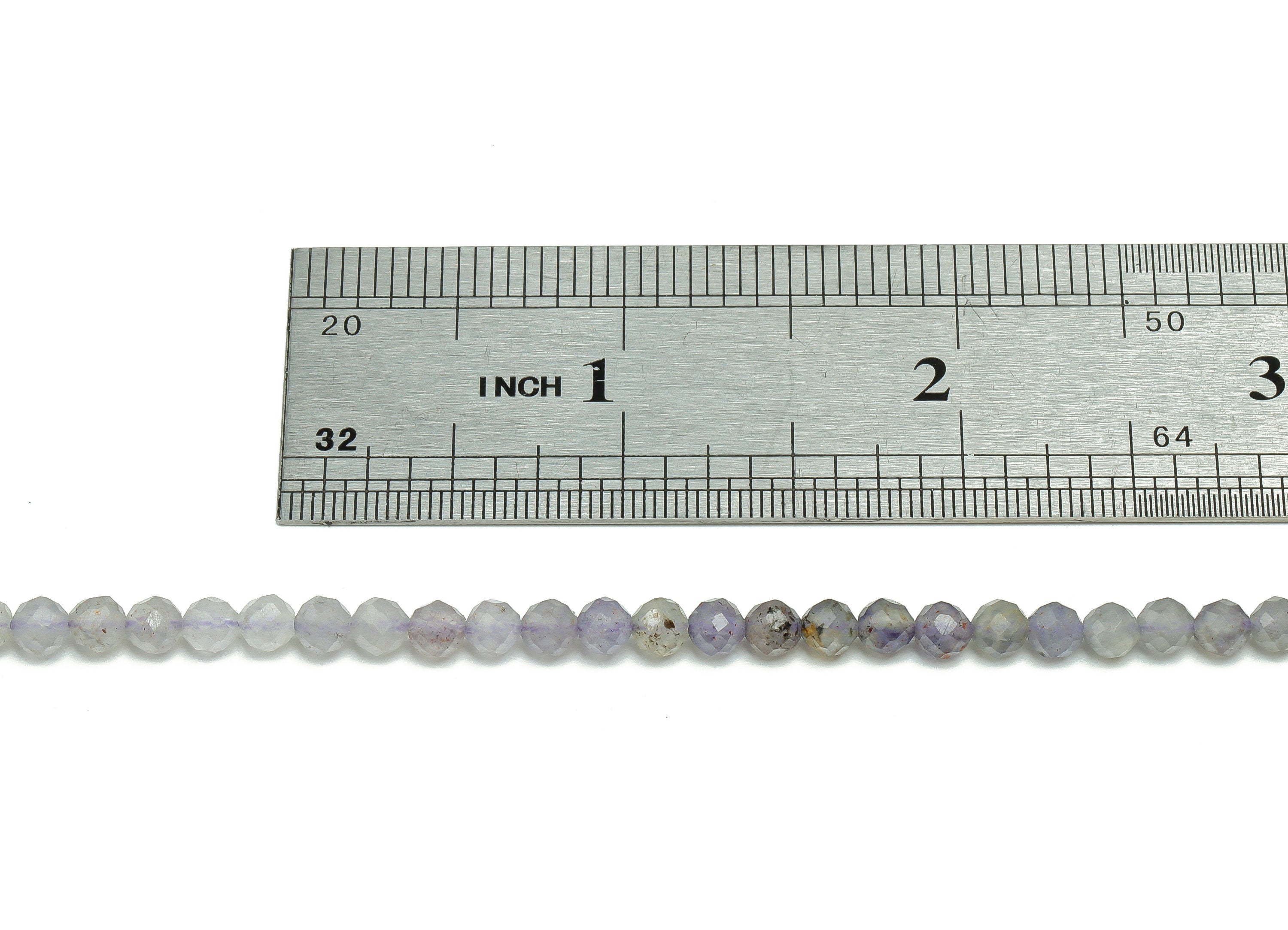 Iolite Round Beads 4mm - 15.5 inch - Round Gemstone Beads - Natural Stone Beads - 3.4mm - NS1492 - DOMEDBAZAAR