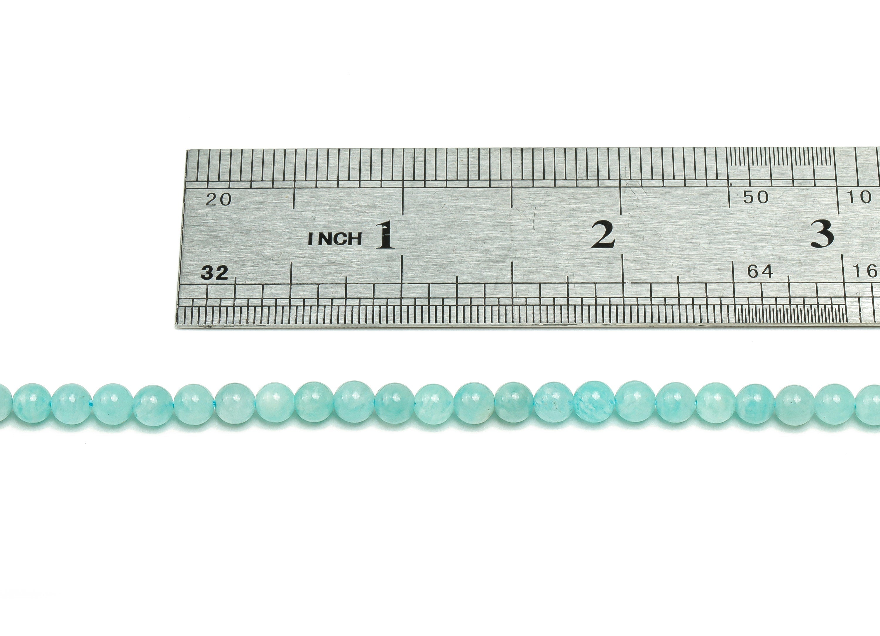 Amazonite Round Beads 4mm - 15.5 inch - Round Gemstone Beads - Natural Stone Beads  - 4x4mm - NS1482 - DOMEDBAZAAR