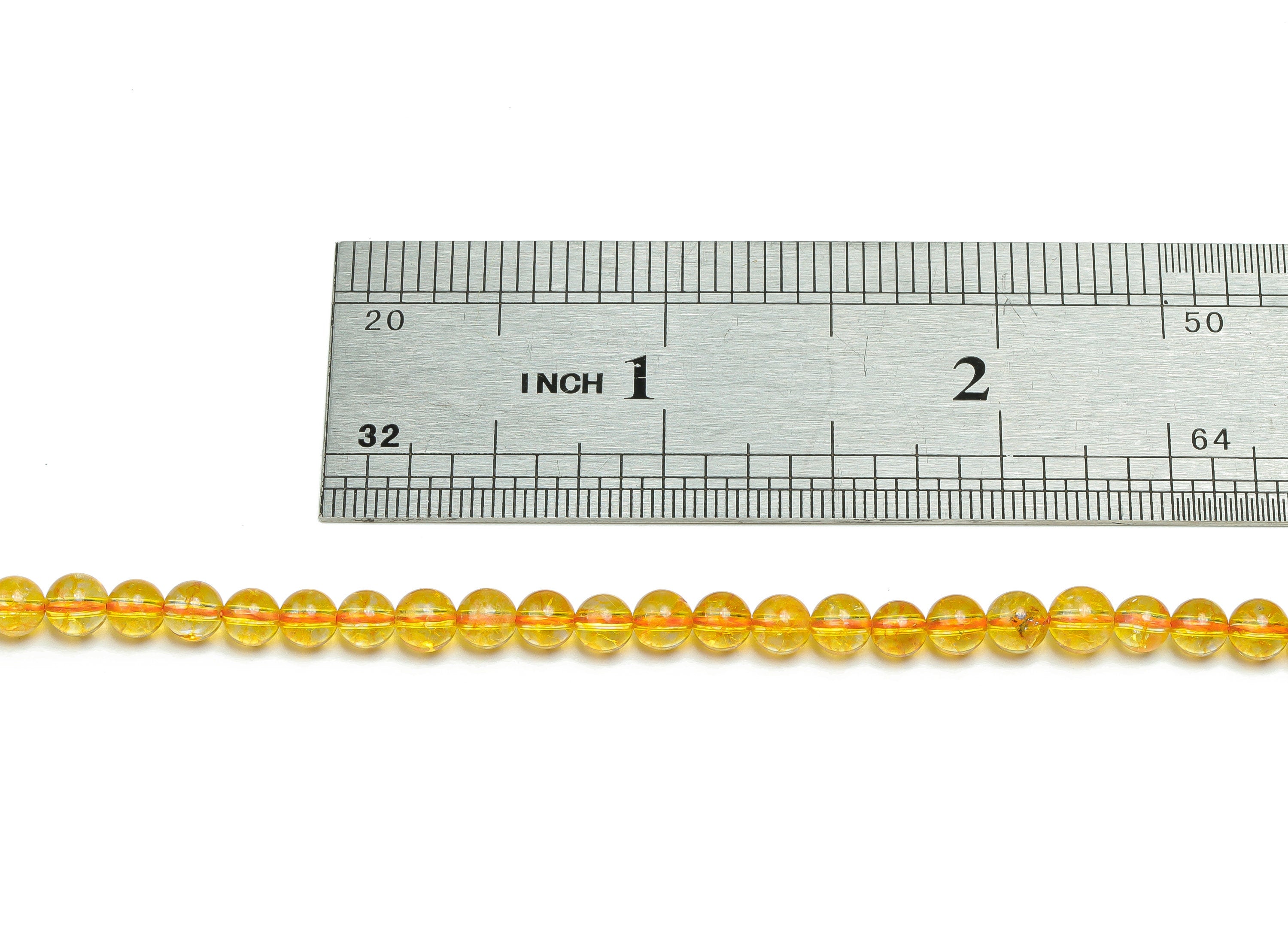 Citrine Round Beads 4mm - 15.5 inch -  Round Gemstone Beads - Natural Stone Beads - 4x4mm - NS1513 - DOMEDBAZAAR
