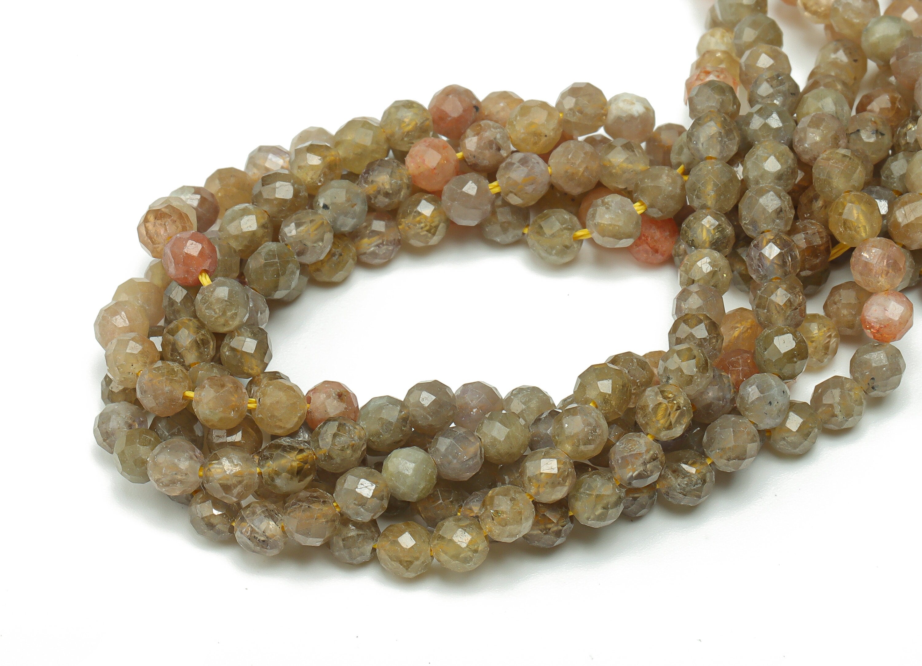 Tanzanite Round Beads 4mm - 15.5 inch - Faceted Round Gemstone Beads - Natural Stone Beads - 4x4m - NS1480 - DOMEDBAZAAR