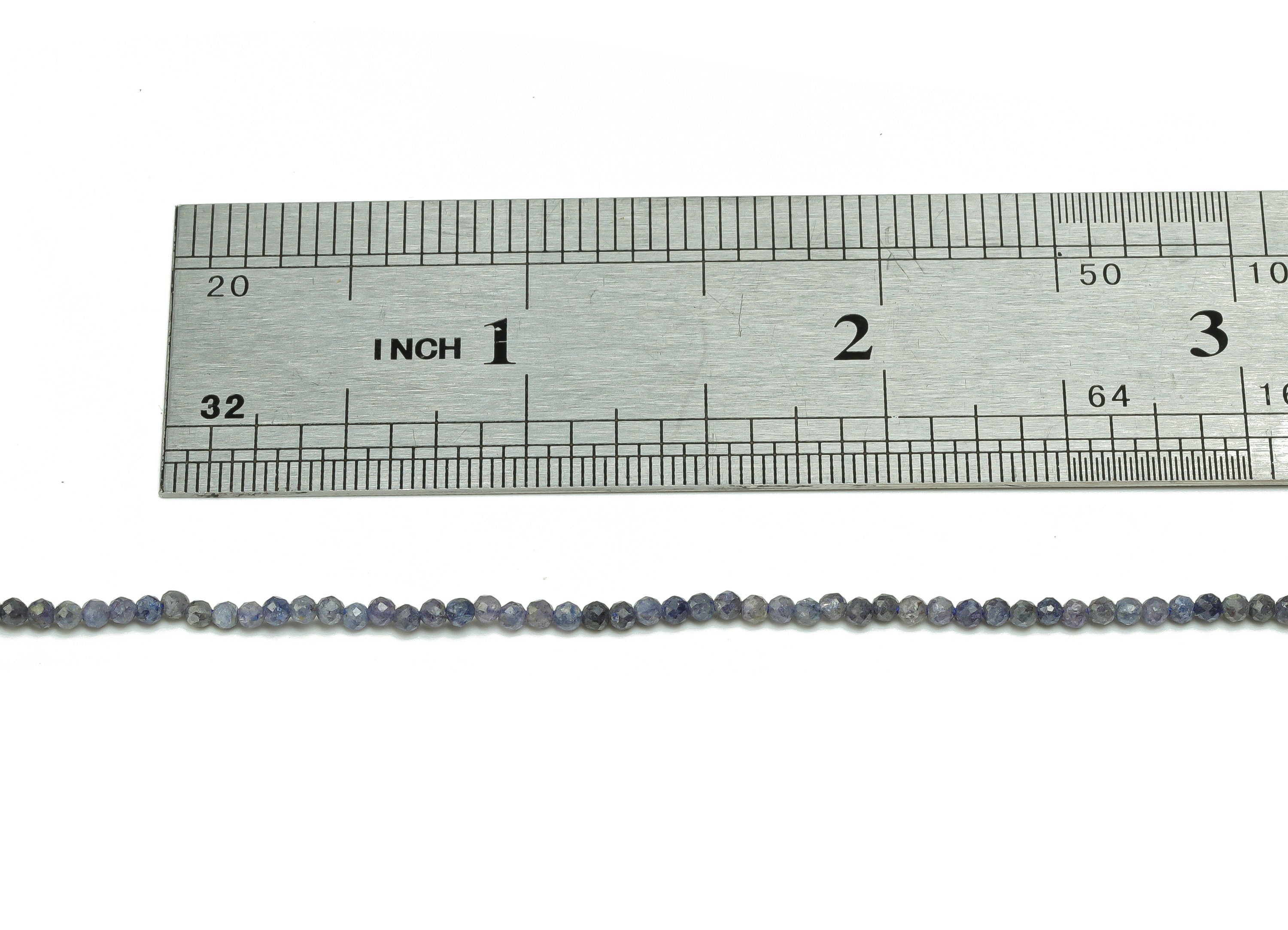 Sapphire Round Beads 2mm - 15.5 inch - Faceted Round Gemstone Beads - Natural Stone Beads - 2mm x 2mm - NS1475 - DOMEDBAZAAR