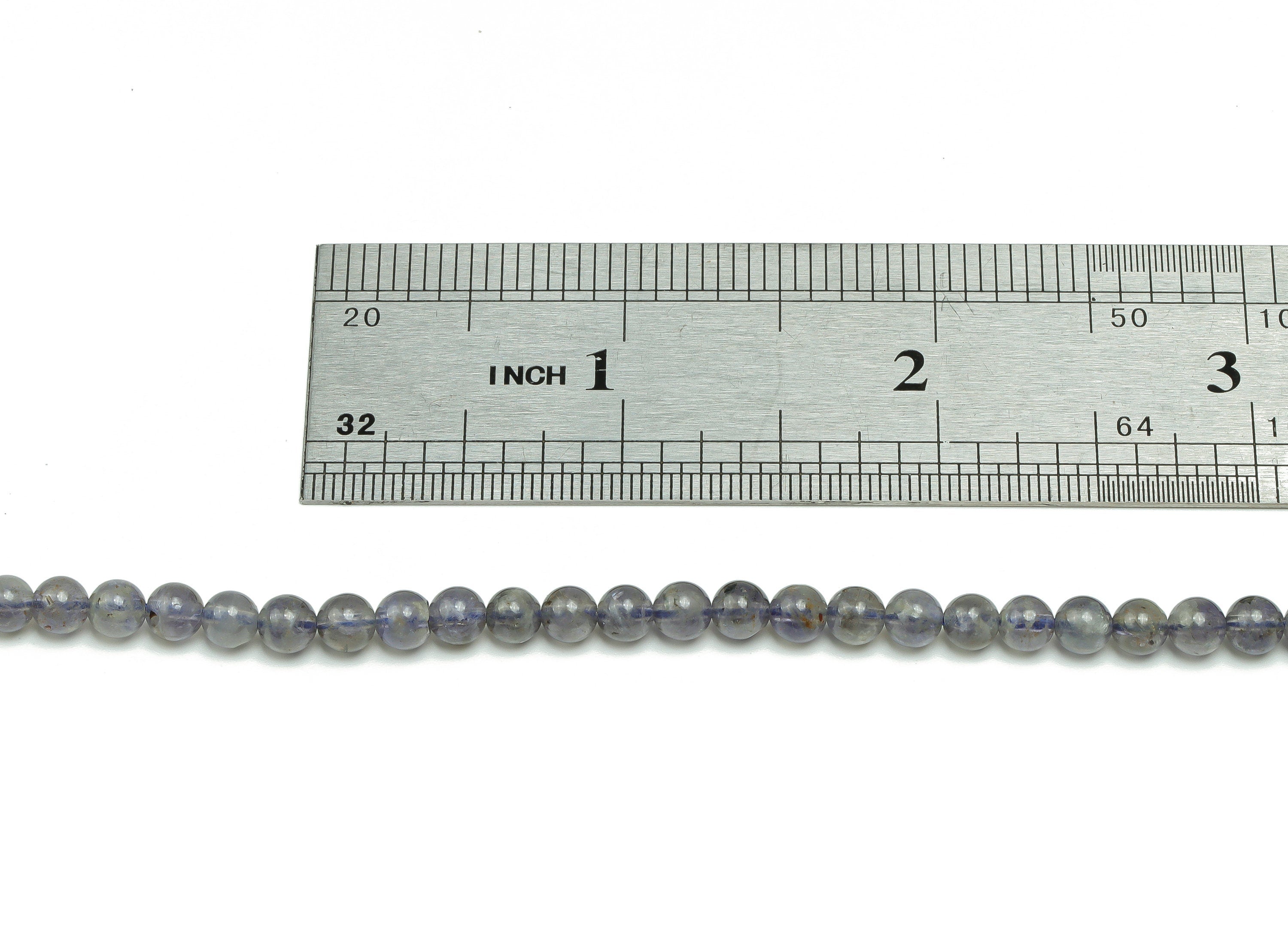 Iolite Round Beads 4mm - 15.5 inch - Round Gemstone Beads - Natural Stone Beads - 4mm x 4mm - NS1496 - DOMEDBAZAAR
