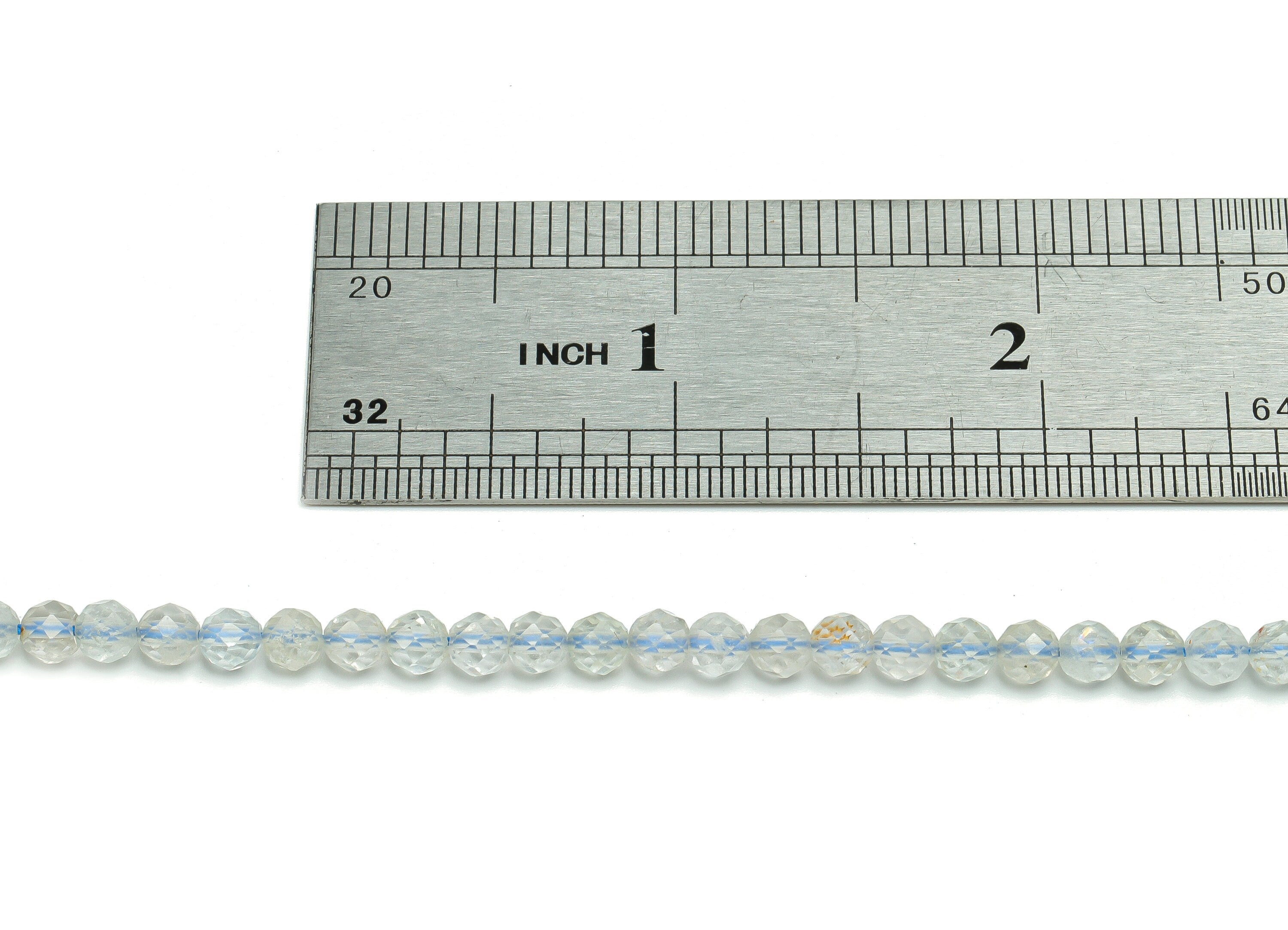 Topaz Stone Round Beads 4mm - 15.5 inch - Faceted Round Gemstone Beads - Natural Stone Beads - 4x4mm - NS1521 - DOMEDBAZAAR