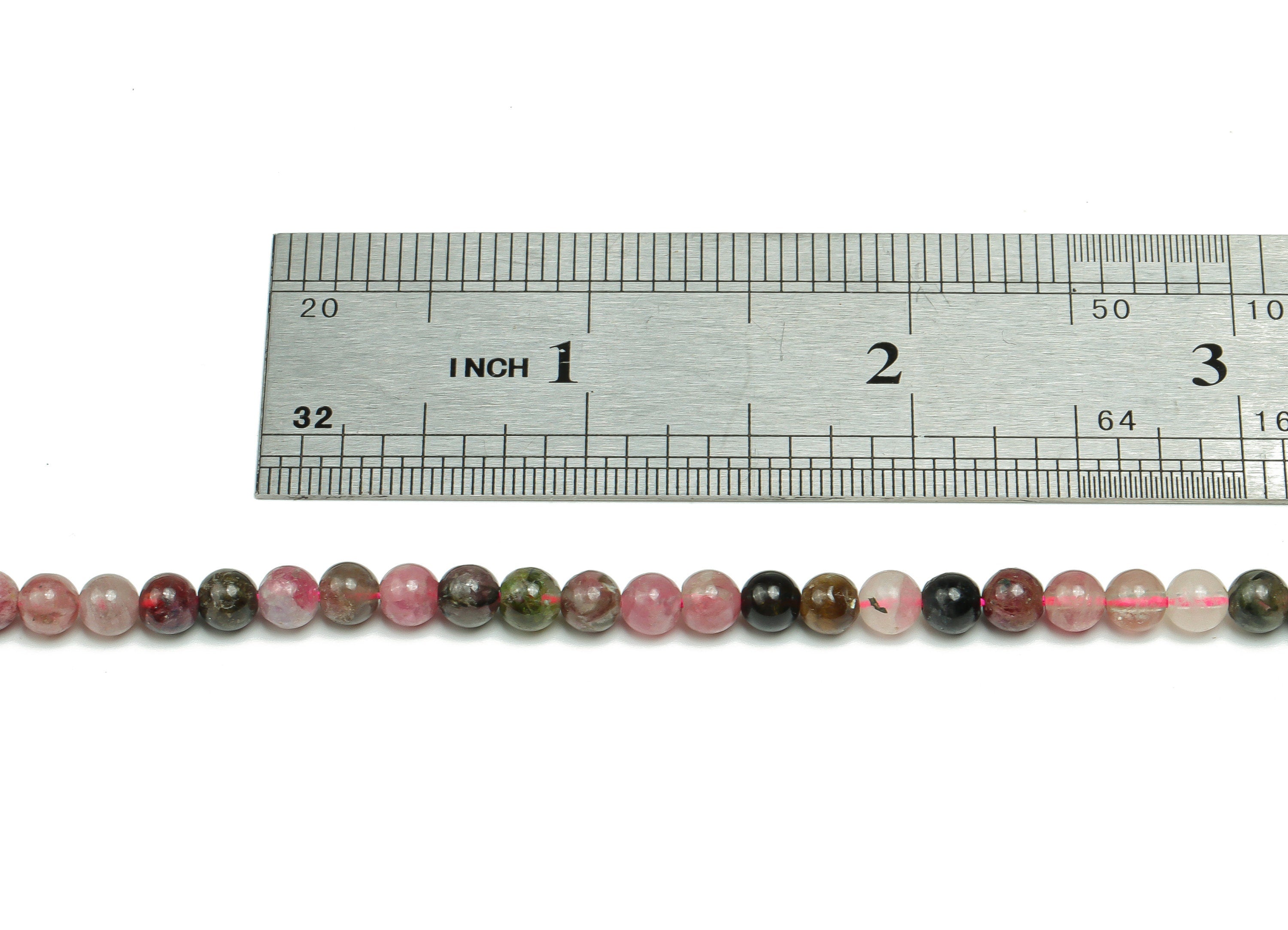 Tourmaline Round Beads 5mm - 15.5 inch - Round Gemstone Beads - Natural Stone Beads - 5x5m - NS1536 - DOMEDBAZAAR