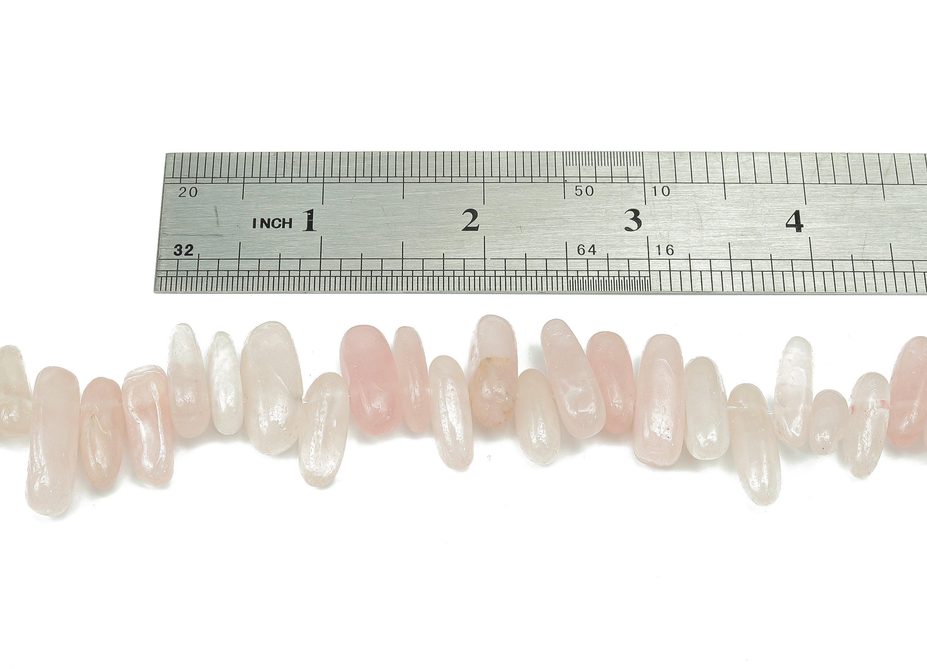 Rose Quartz Nugget Stone - 36cm / 1 strand - Large Chip - Natural Stone Beads - Jewelry Making Supplies - 23x7.46x6.68mm - NS1859D - DOMEDBAZAAR