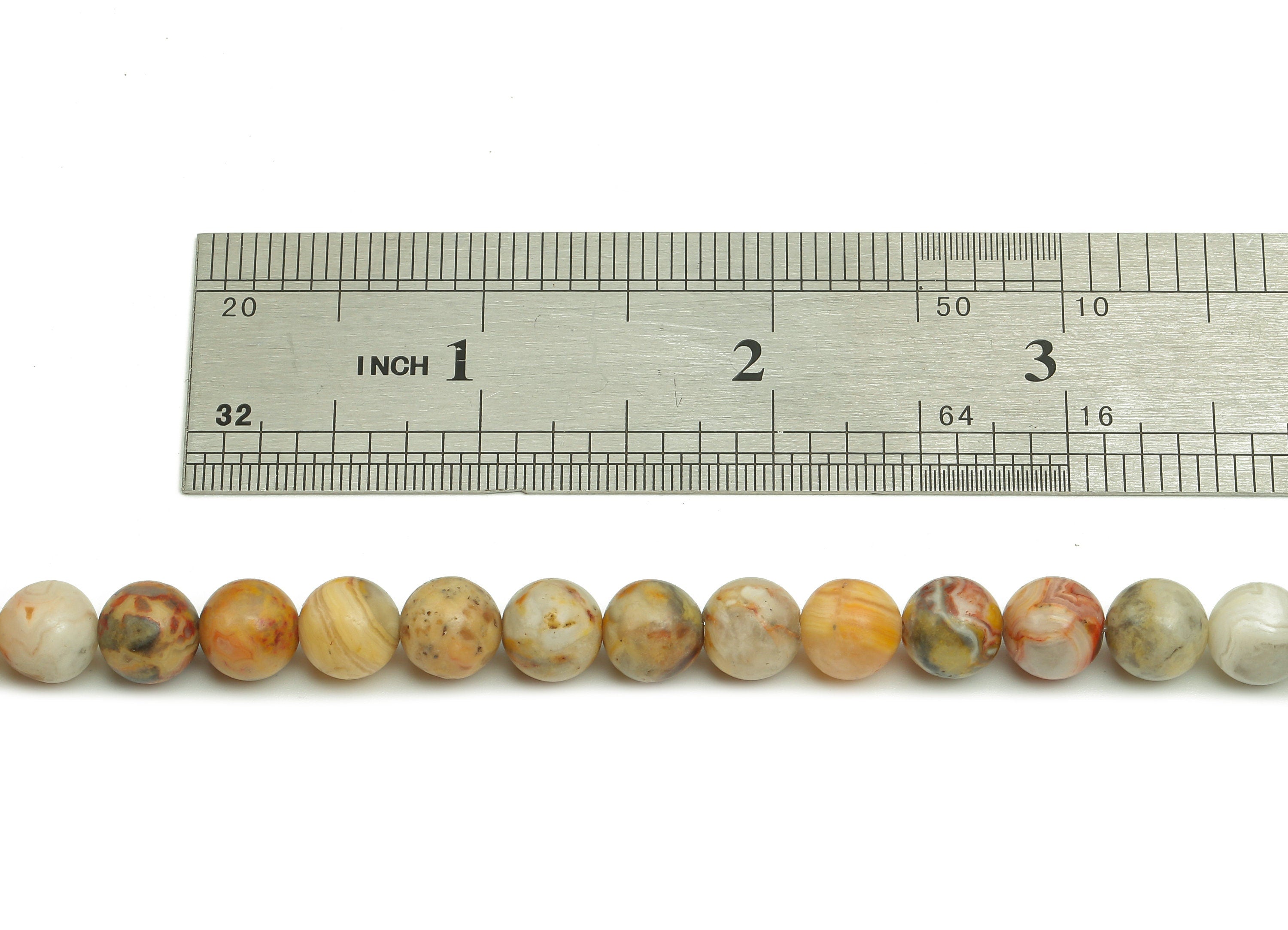 Round Gemstone Round Beads - 8mm Crazy Agate Crystal Beads - 15.5&quot; /45PCS/ 1 Strand - 8.6x8.6mm - Natural Stone Beads - NS1869 - DOMEDBAZAAR