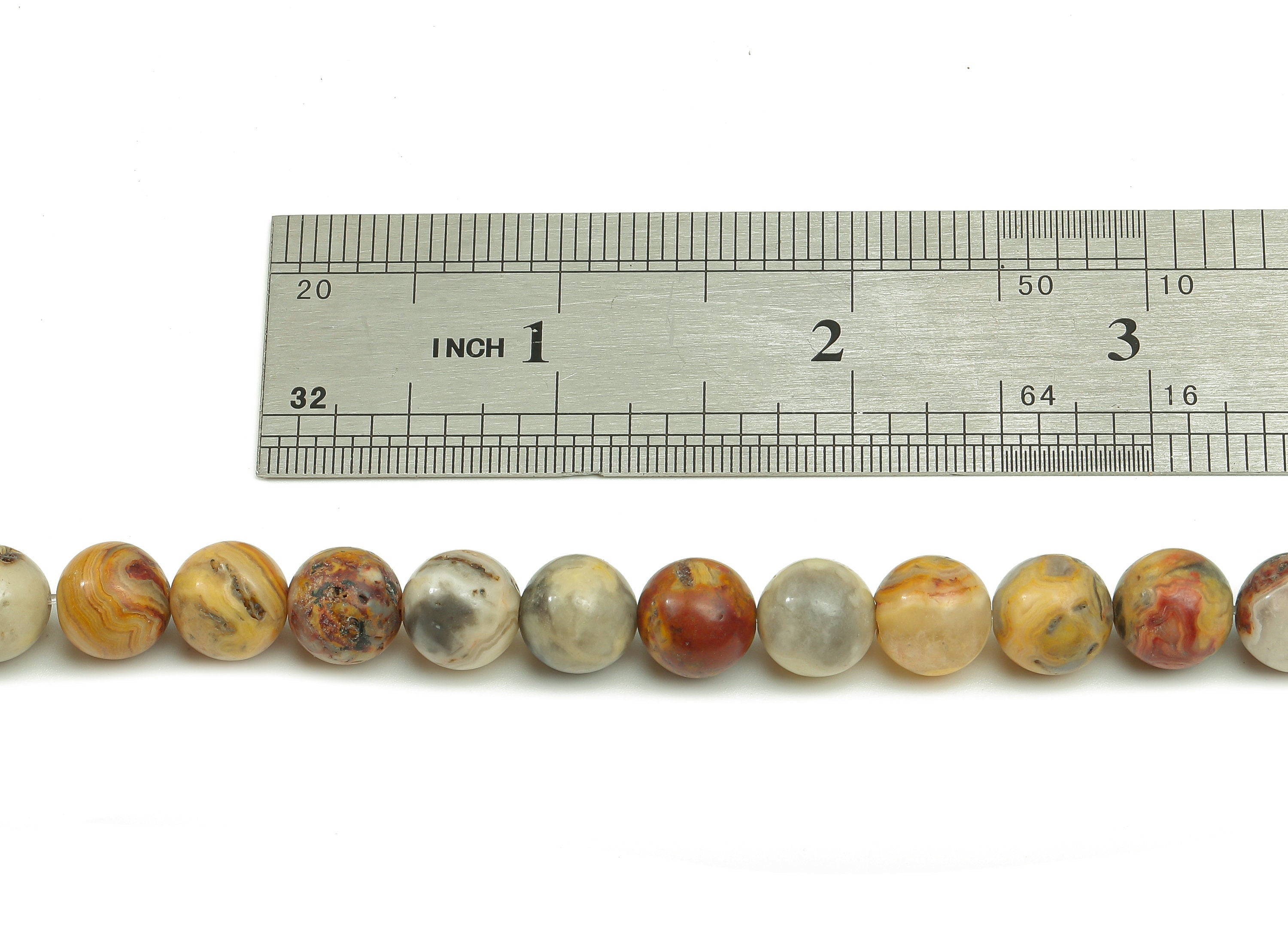 Round Gemstone Round Beads - 10mm Crazy Agate Crystal Beads - 15.5&quot; /38PCS/ 1 Strand - 10x9.9mm - Natural Stone Beads - NS1870 - DOMEDBAZAAR