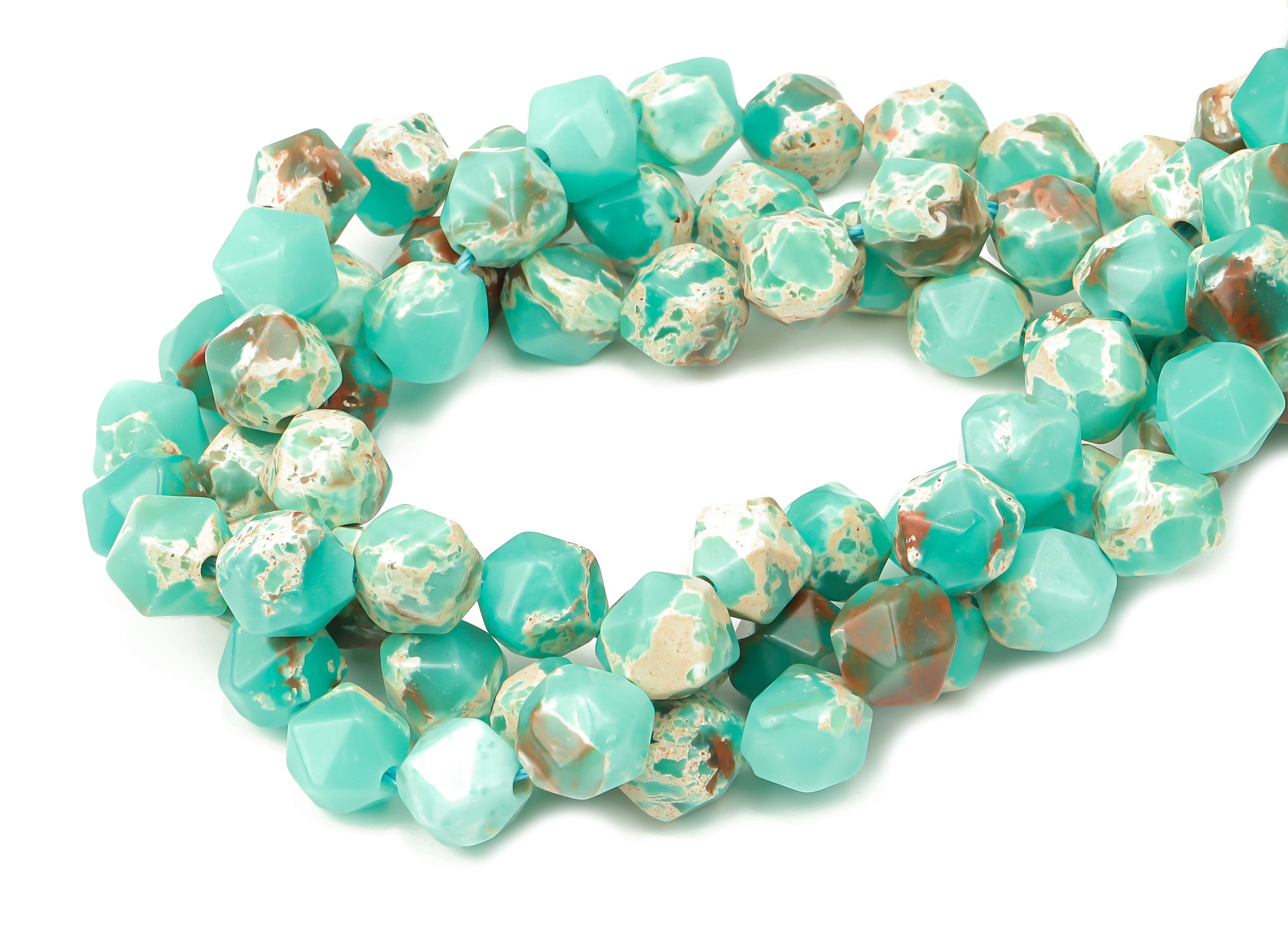 Natural Stone Blue Beads - 1 Strand 7inch - Faceted Gemstone Beads - Natural Stone Beads - 2x8.9x8.9mm - NS1861 - DOMEDBAZAAR