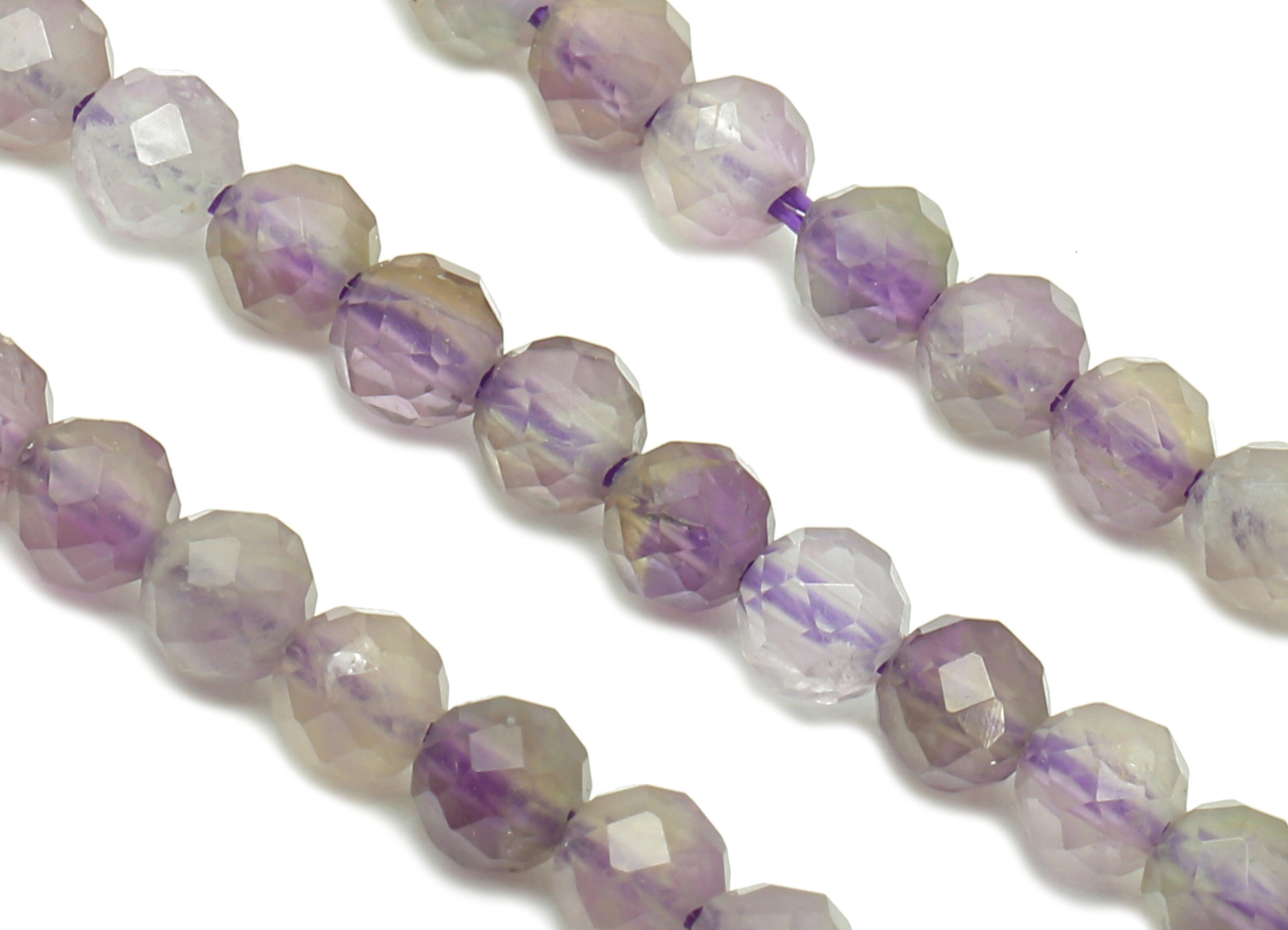 Amethyst Round Beads 3mm - 15.5 inch - Faceted Round Gemstone Beads - Natural Stone Beads - 3x3mm - NS1161 - DOMEDBAZAAR