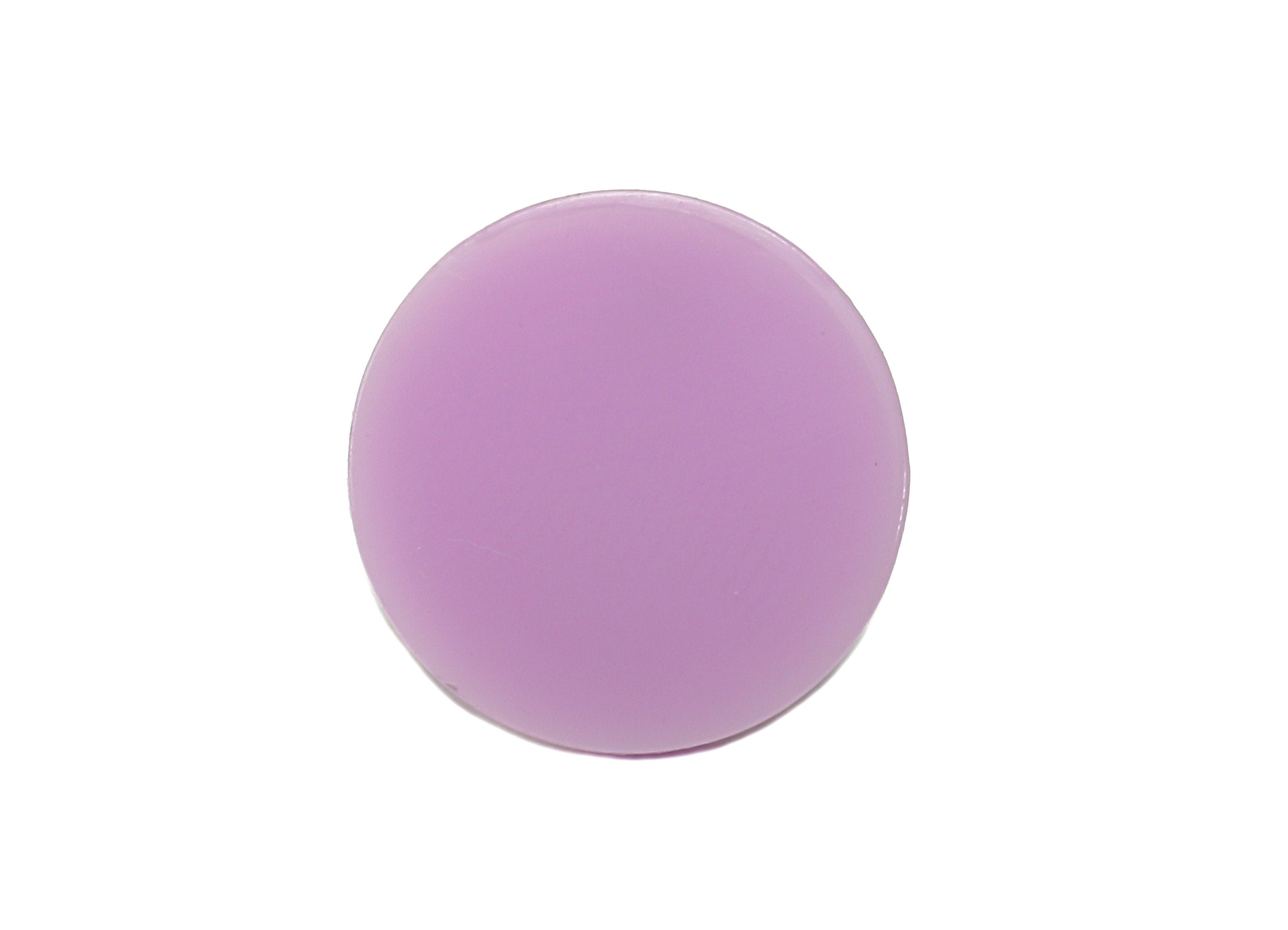 Acrylic Round Stud Earring - Matte Purple Circle Earrings Post - 316 Stainless Steel Stud - Color Code: A675 - 14.2x14.17x2mm - AC2554-A675X - DOMEDBAZAAR