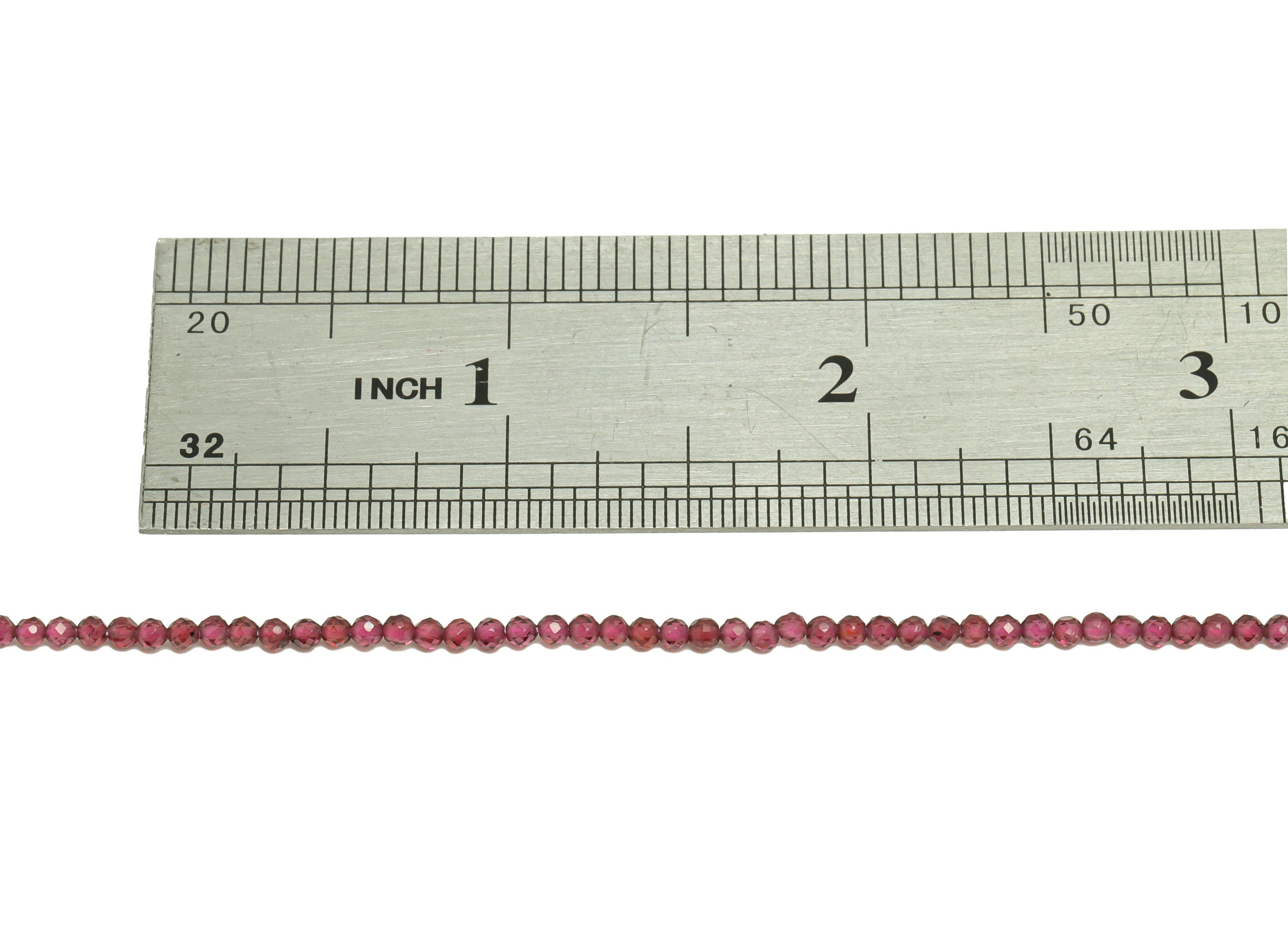 2.5mm Garnet Round Beads - Gemstone Purple Garnet Beads - 15.5 &quot;/ Strand Faceted Round Beads 2.5 mm - Natural Stone Crystal - NS2039 - DOMEDBAZAAR