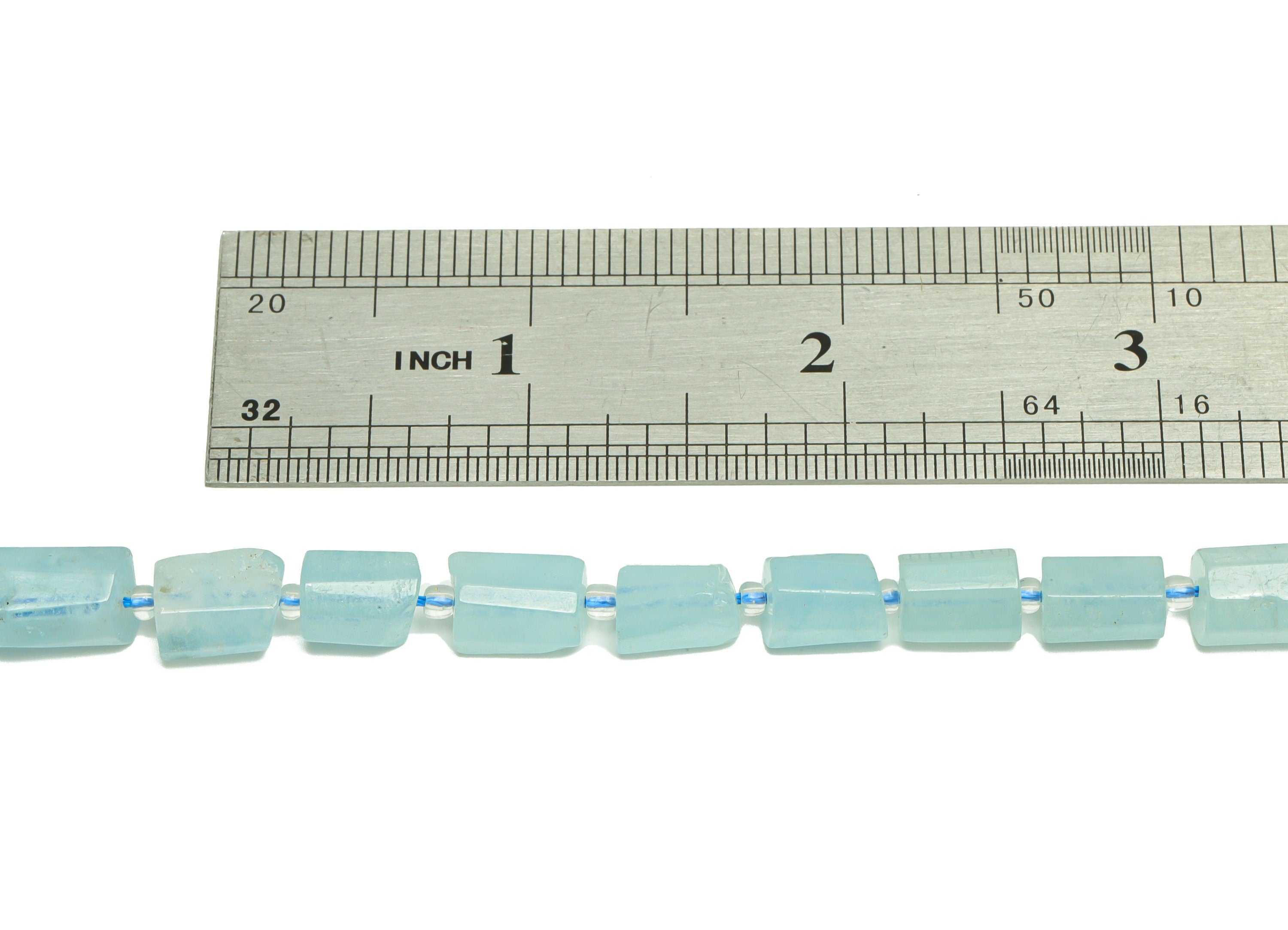 6*10mm Aquamarine Rectangle Beads - Bead Crystal - Blue Africa Aquamarine Beads - 15.5 &quot;/ Strand Cylinder Bead - Natural Crystal Bead-NS2059 - DOMEDBAZAAR