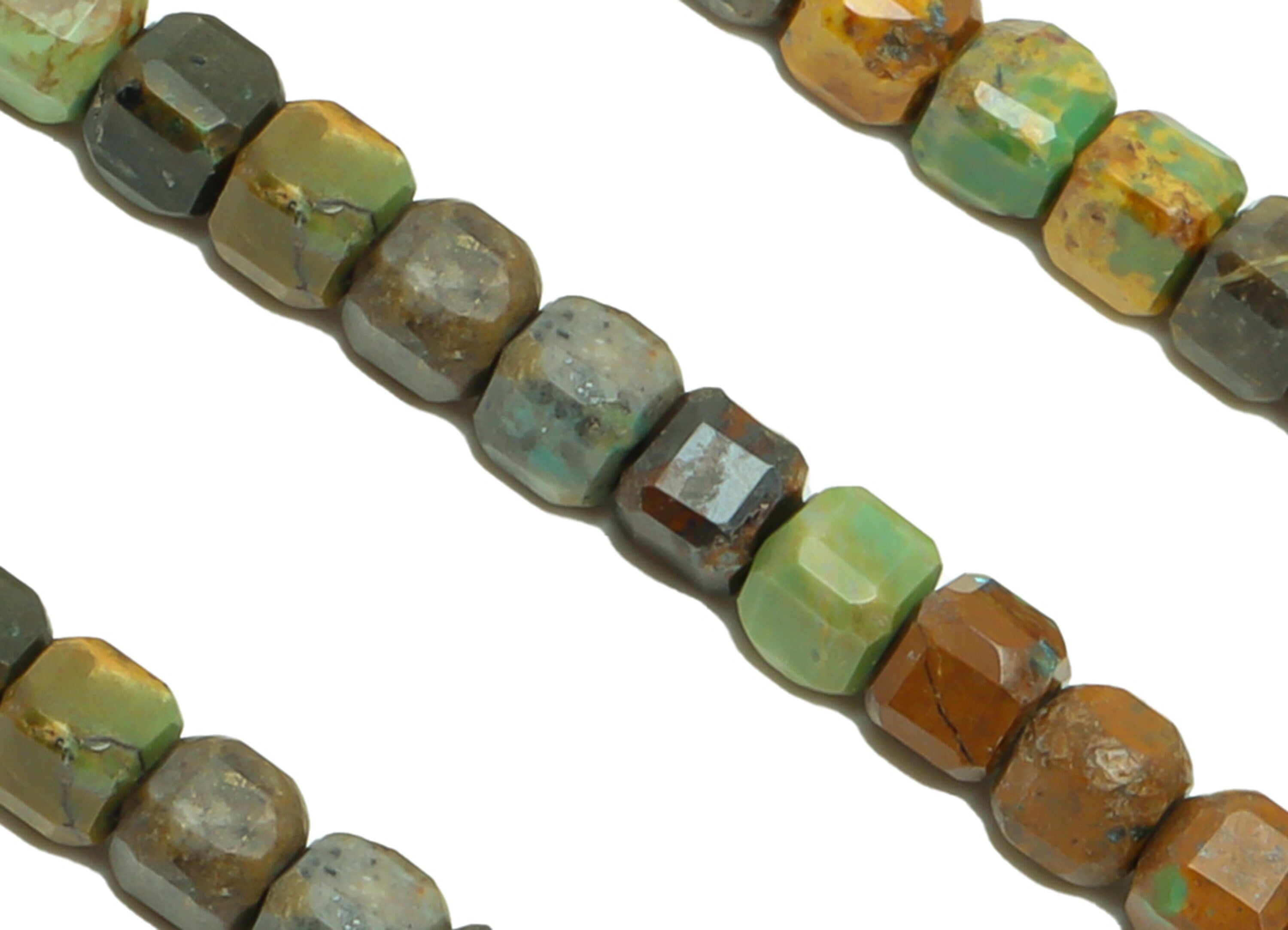 3mm Turquoise Cube Beads - Crystal Beads - Gemstone Turquoise Beads - 15.5 &quot;/ Strand Faceted Cube Beads - Natural Beads - NS2075 - DOMEDBAZAAR