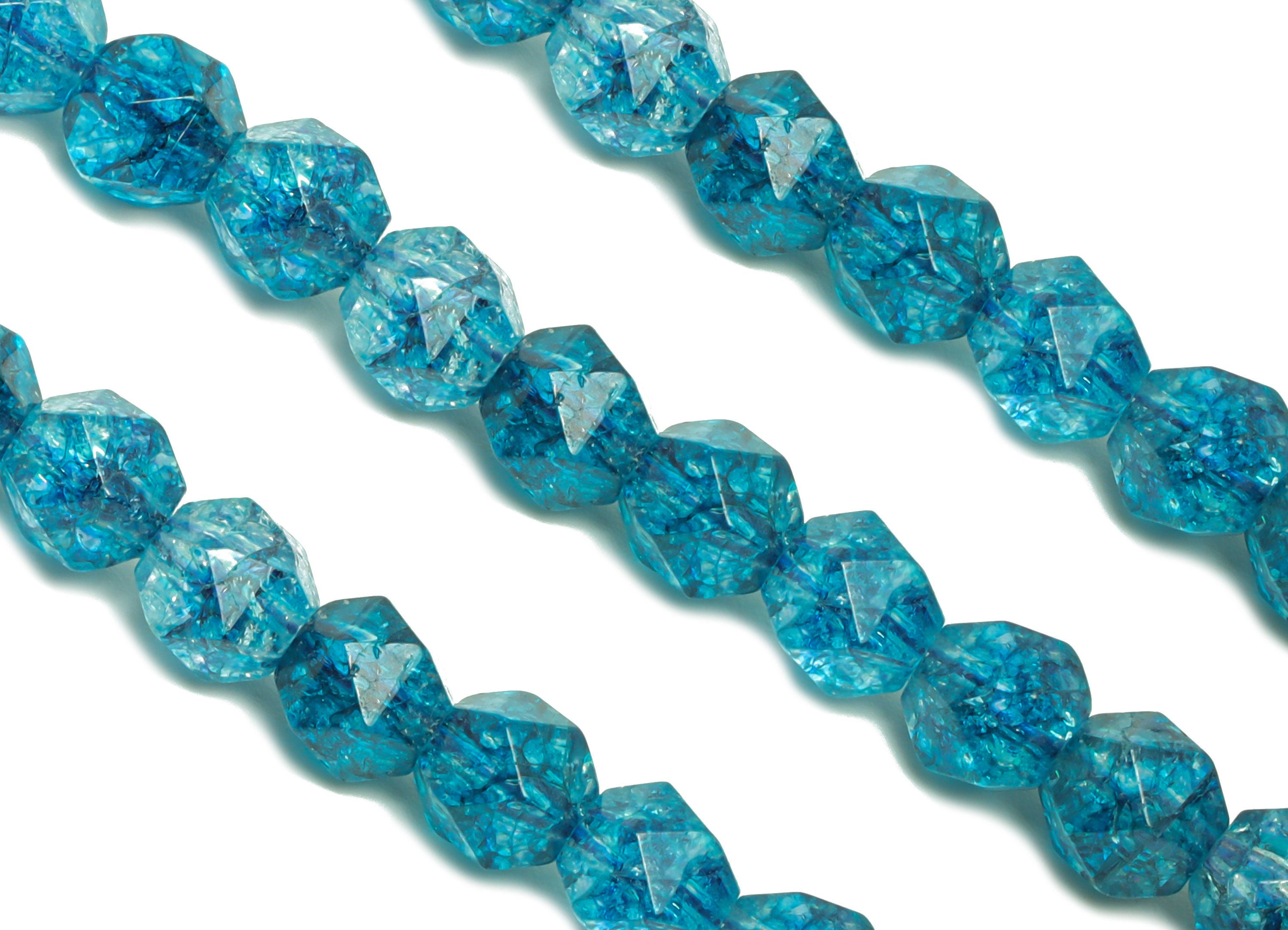 6mm Blue Quartz Round Beads - Beads Crystal - Gemstone Blue Quartz Beads - 15.5 &quot;/ Strand Faceted Round Beads - Natural Crystal Bead- NS2023 - DOMEDBAZAAR