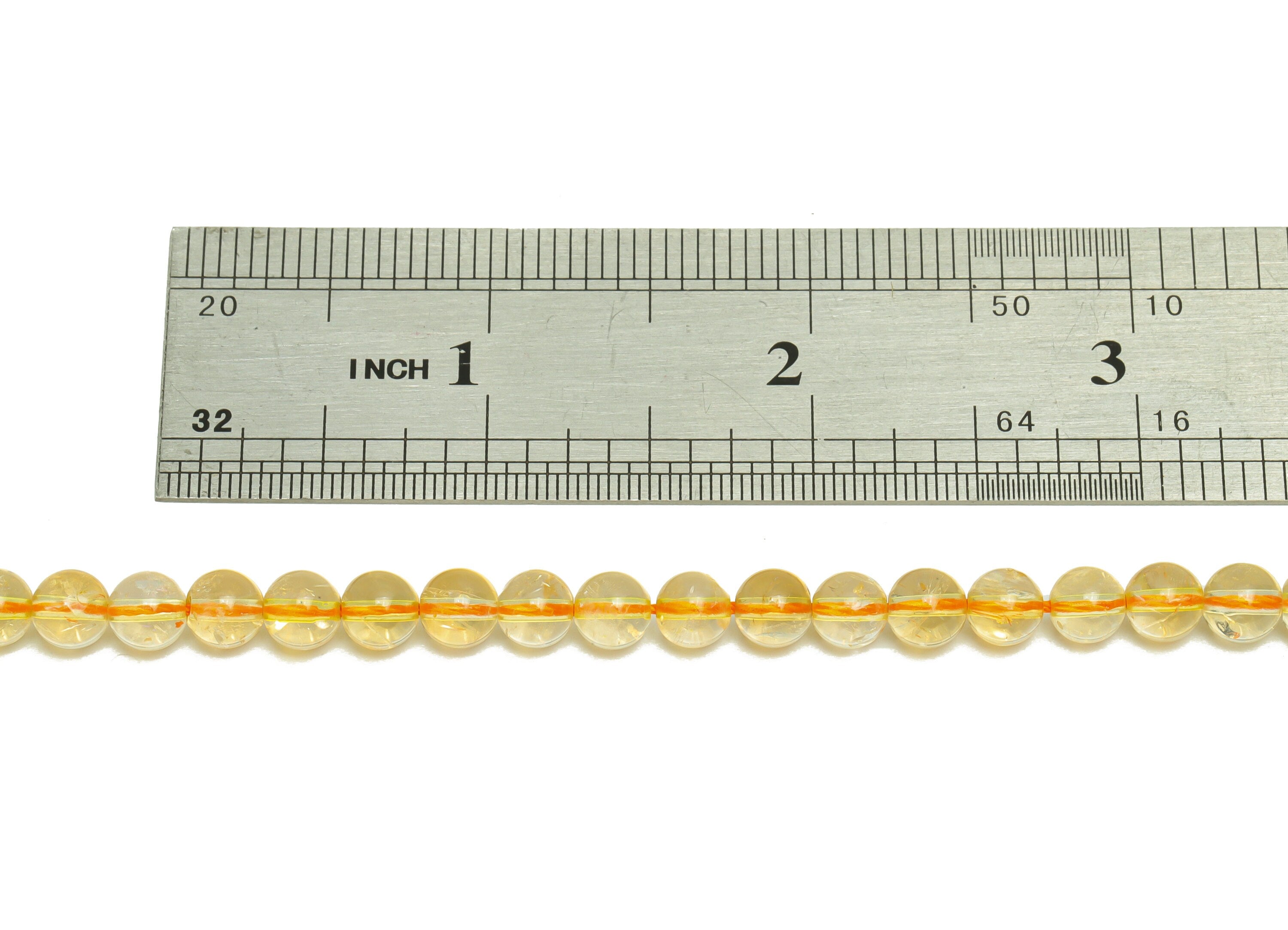 6mm Brazil Citrine Round Beads - Beads Crystal - Gemstone Brazil Citrine Beads - 15.5 &quot;/ Strand Beads - Natural Crystal Beads - NS2062 - DOMEDBAZAAR