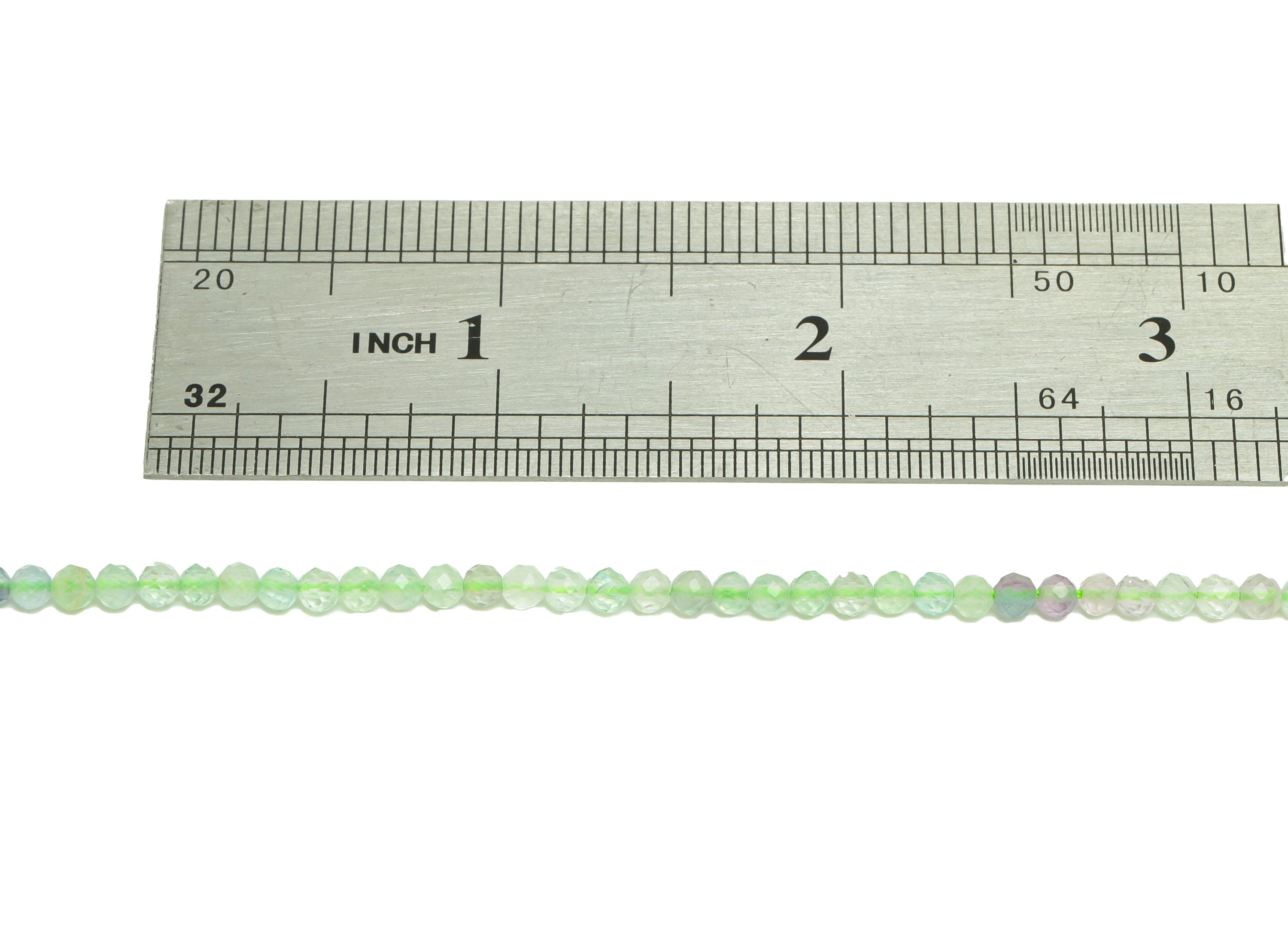 2.8mm Green Fluorite Round Beads - Natural Stone Beads - Gemstone Green Fluorite - 15.5 &quot;/ Strand Faceted Round Beads - Crystal Beads-NS2056 - DOMEDBAZAAR